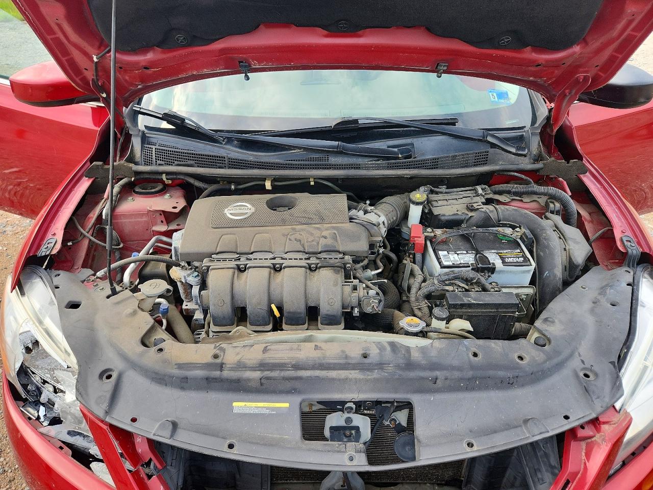 2014 Nissan Sentra Sv Red vin: 3N1AB7AP3EL684431