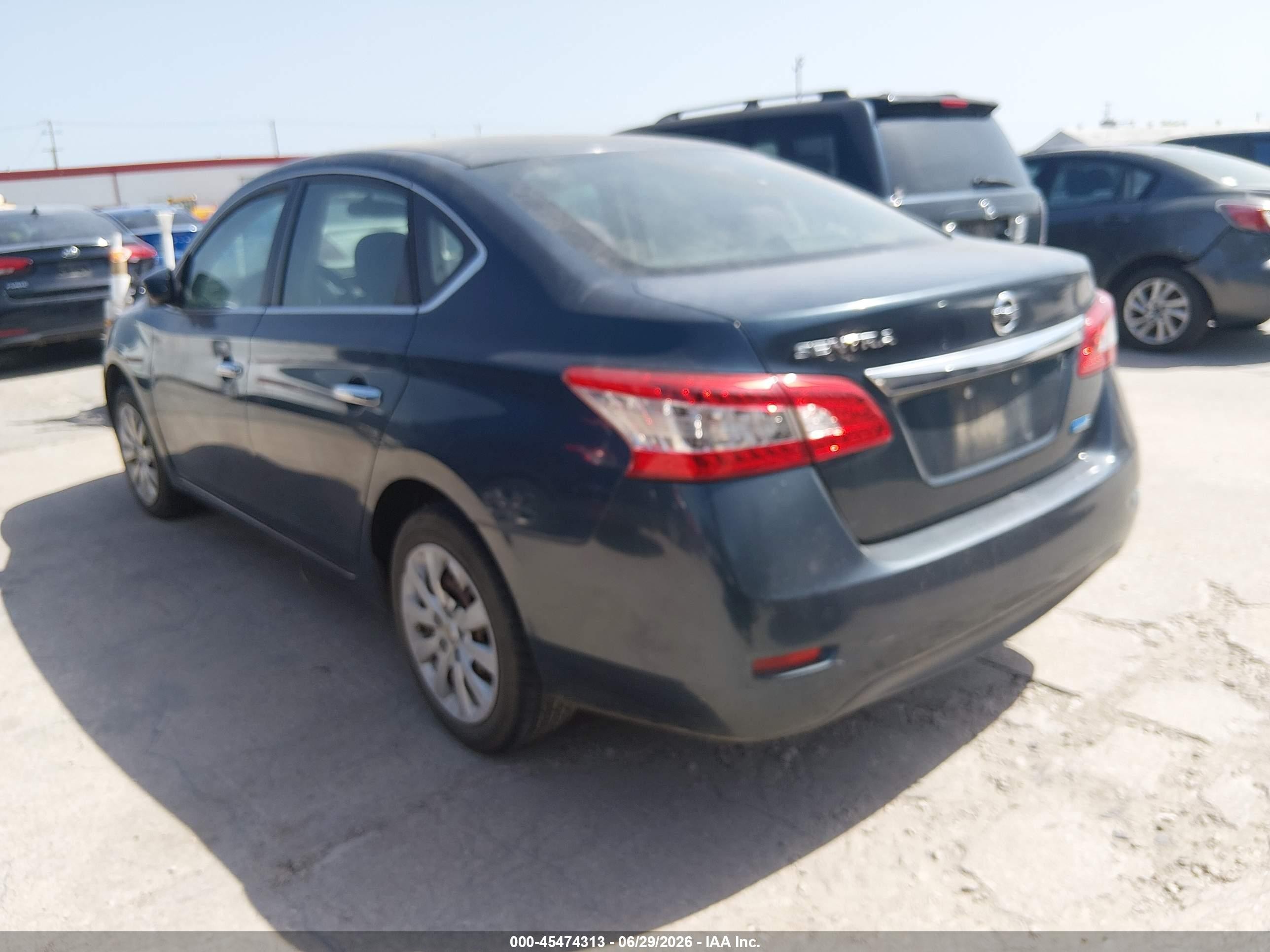 2014 Nissan Sentra S Blue vin: 3N1AB7AP3EL685174