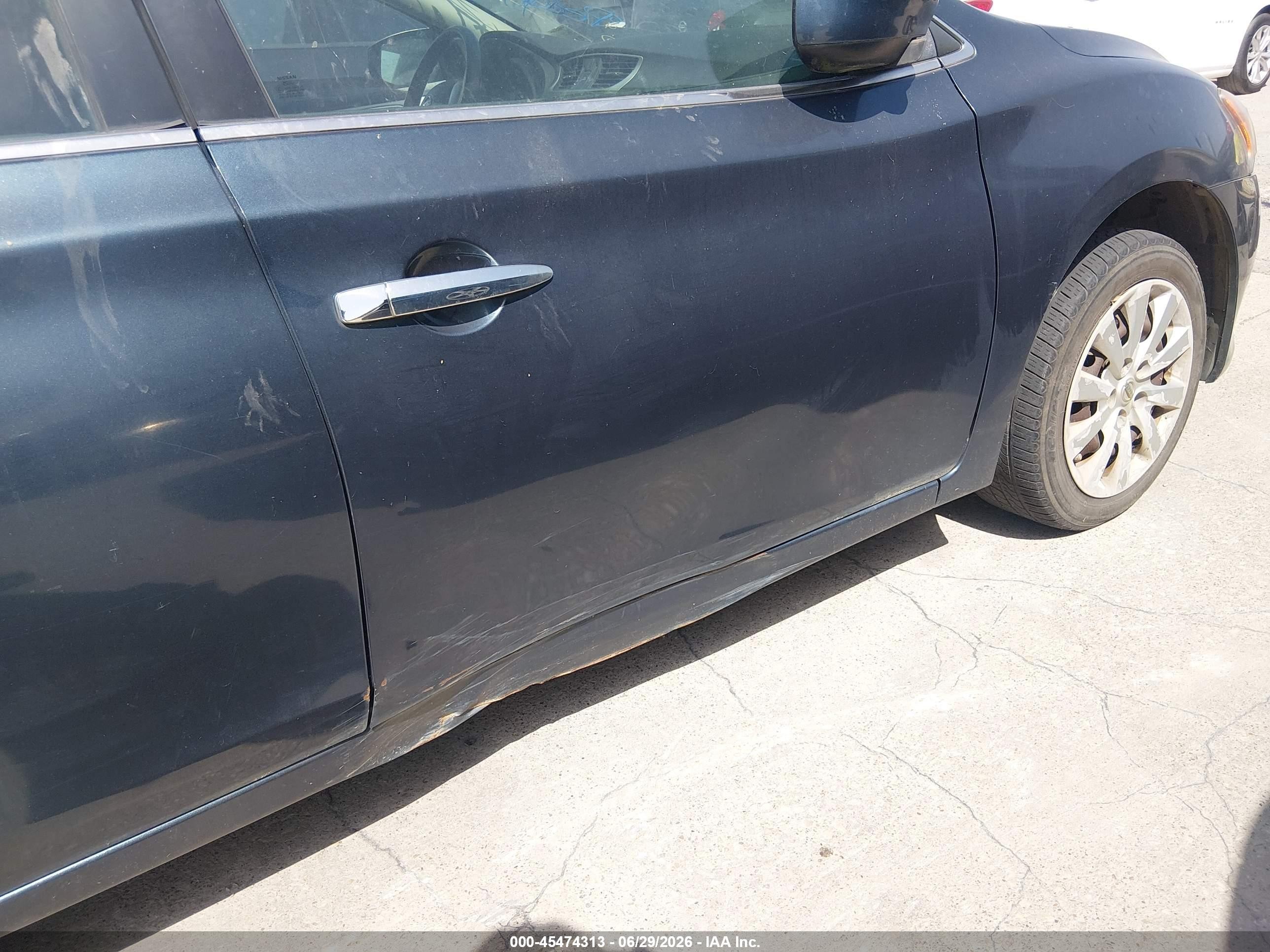2014 Nissan Sentra S Blue vin: 3N1AB7AP3EL685174