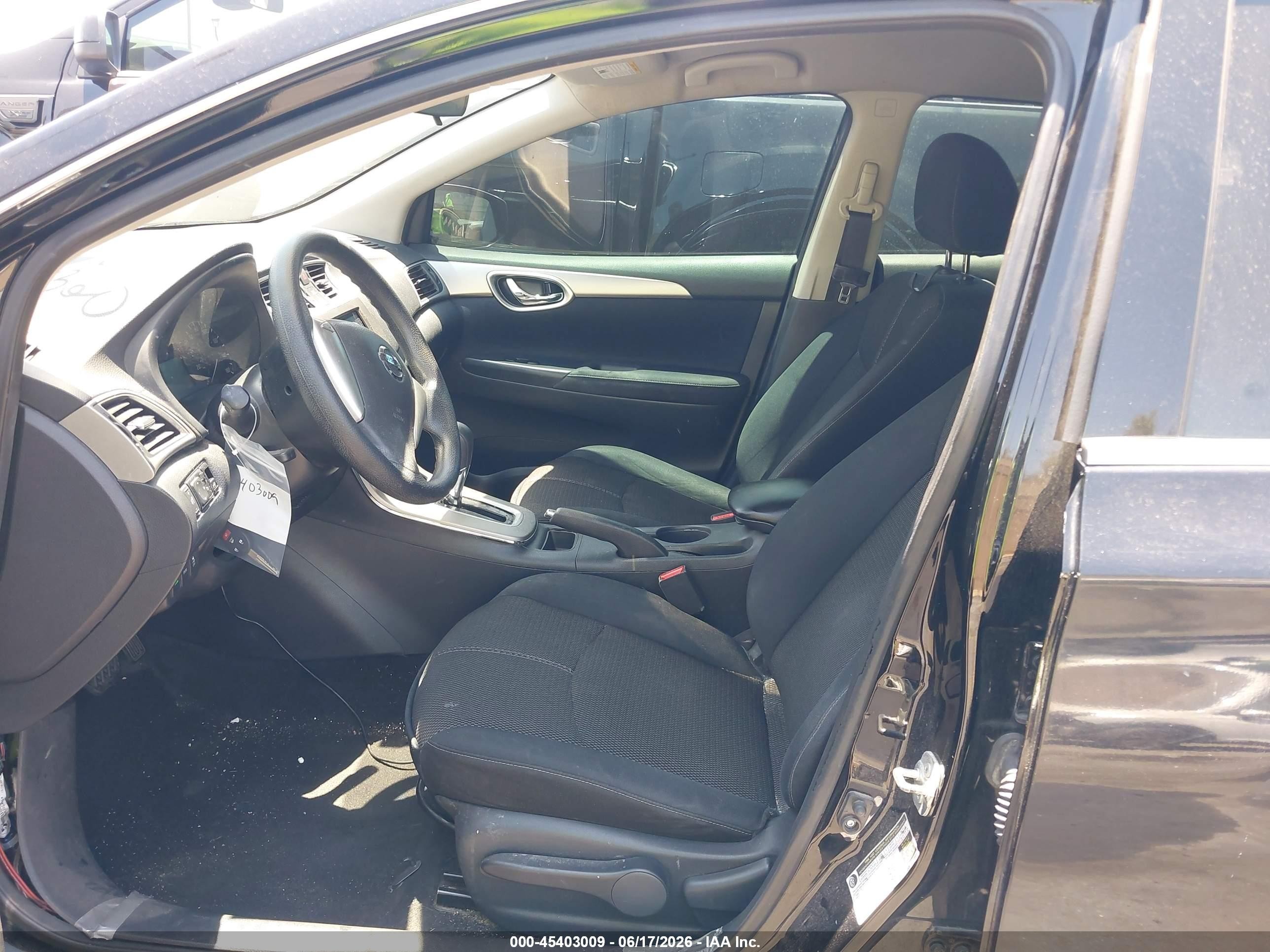 2014 Nissan Sentra S Black vin: 3N1AB7AP3EL691167