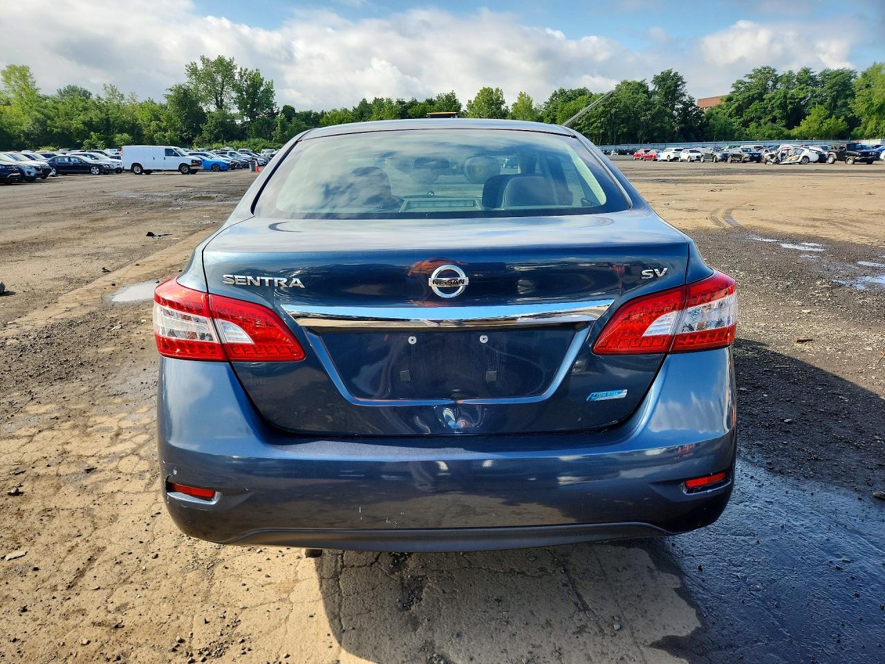 2014 Nissan Sentra Sv Blue vin: 3N1AB7AP3EL697891