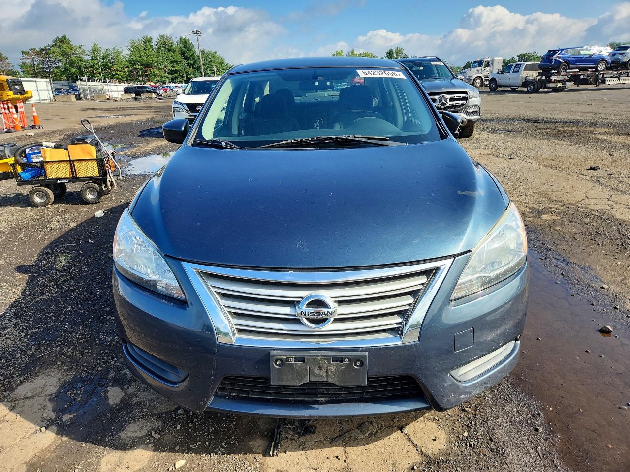 2014 Nissan Sentra Sv Blue vin: 3N1AB7AP3EL697891
