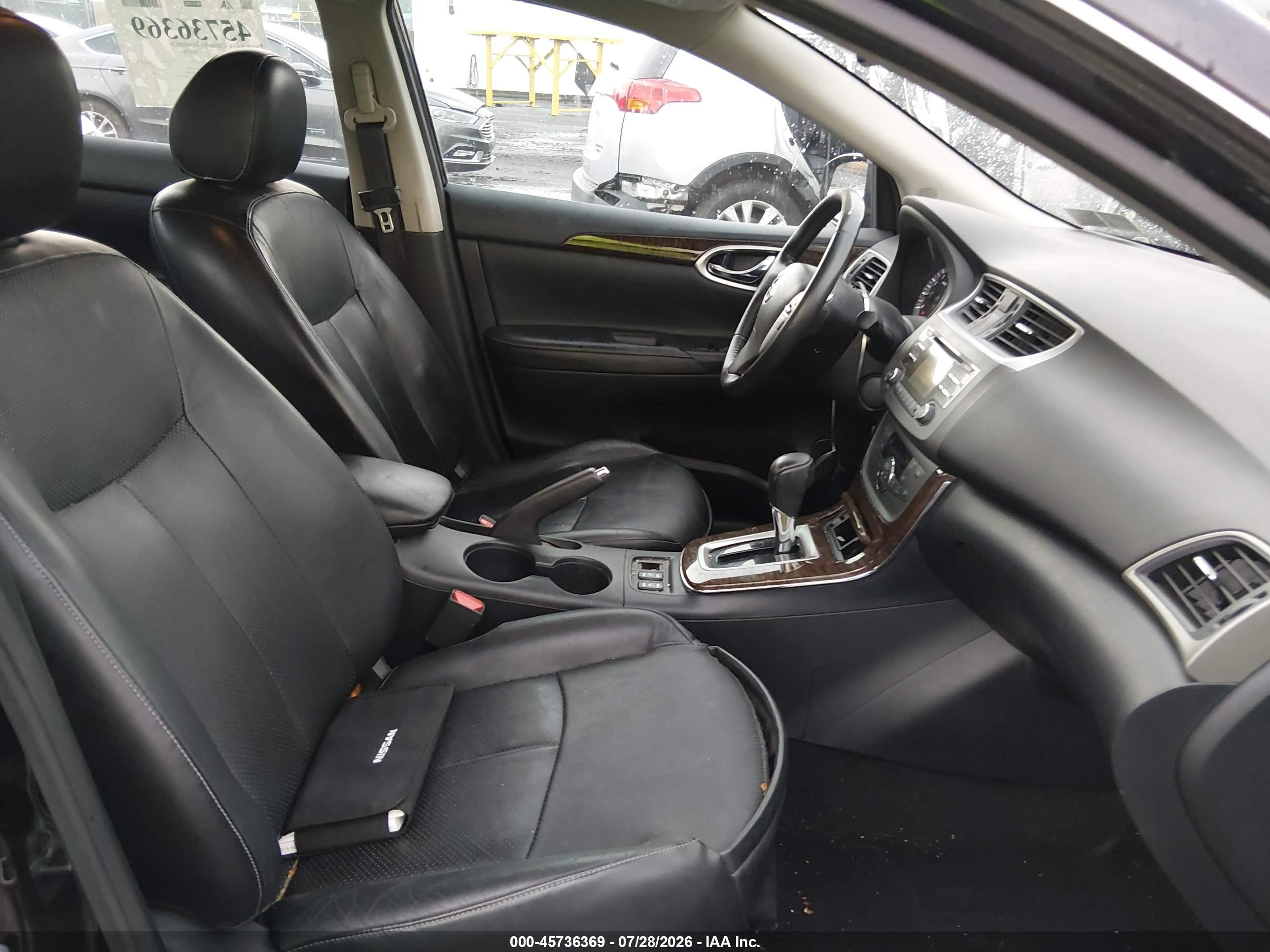 2014 Nissan Sentra Sl Black vin: 3N1AB7AP3EY204729
