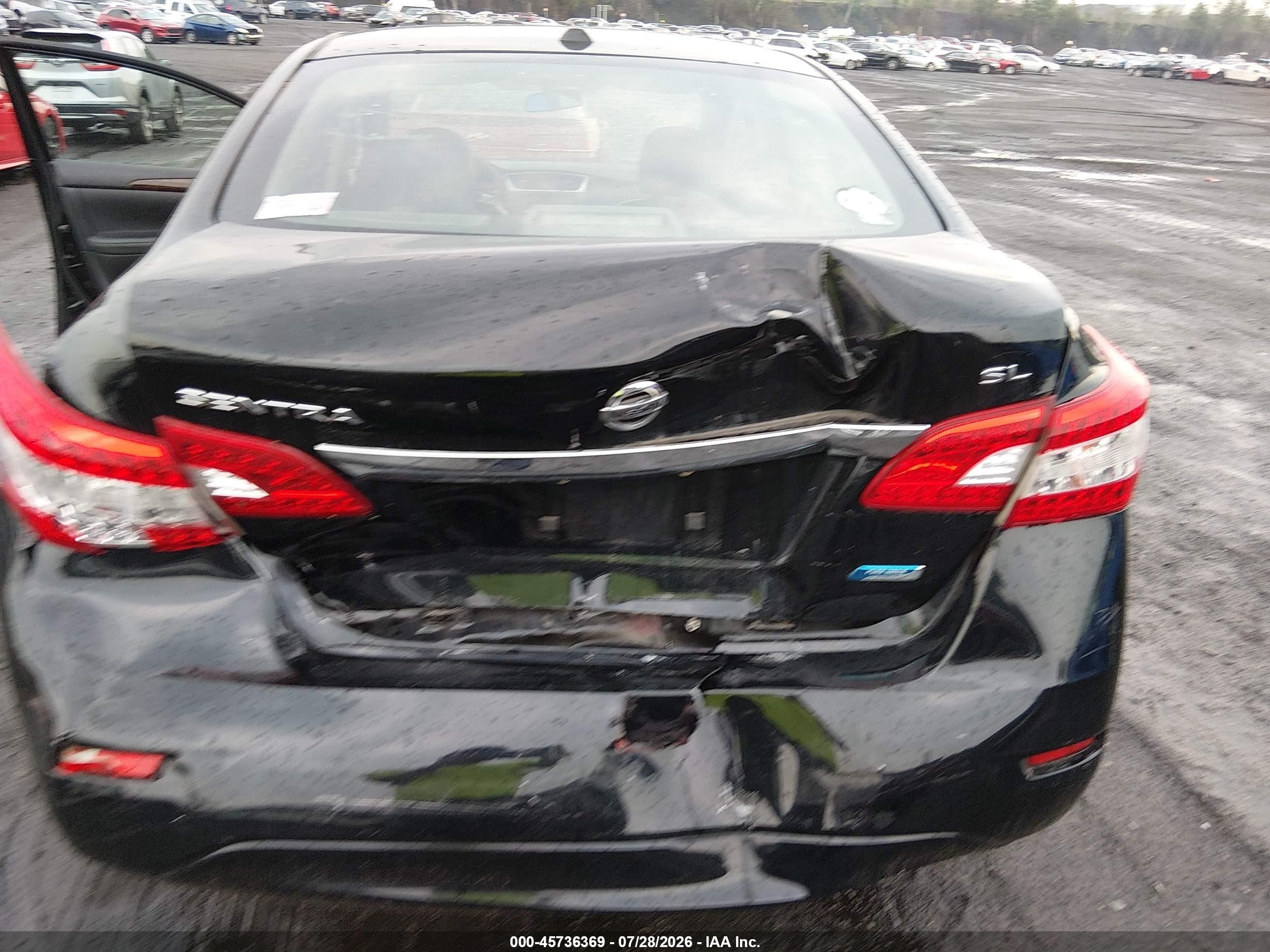 2014 Nissan Sentra Sl Black vin: 3N1AB7AP3EY204729