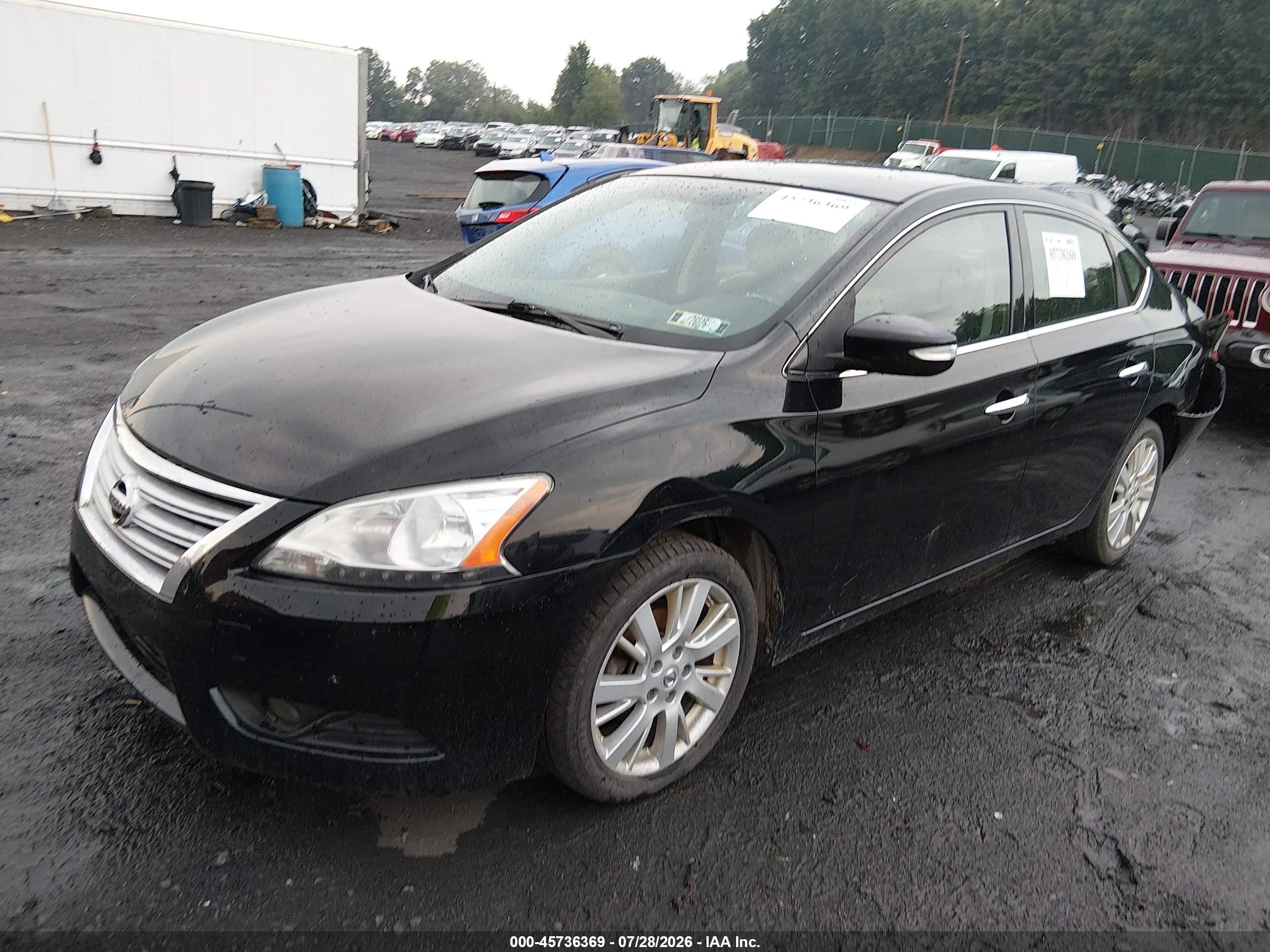 2014 Nissan Sentra Sl Black vin: 3N1AB7AP3EY204729