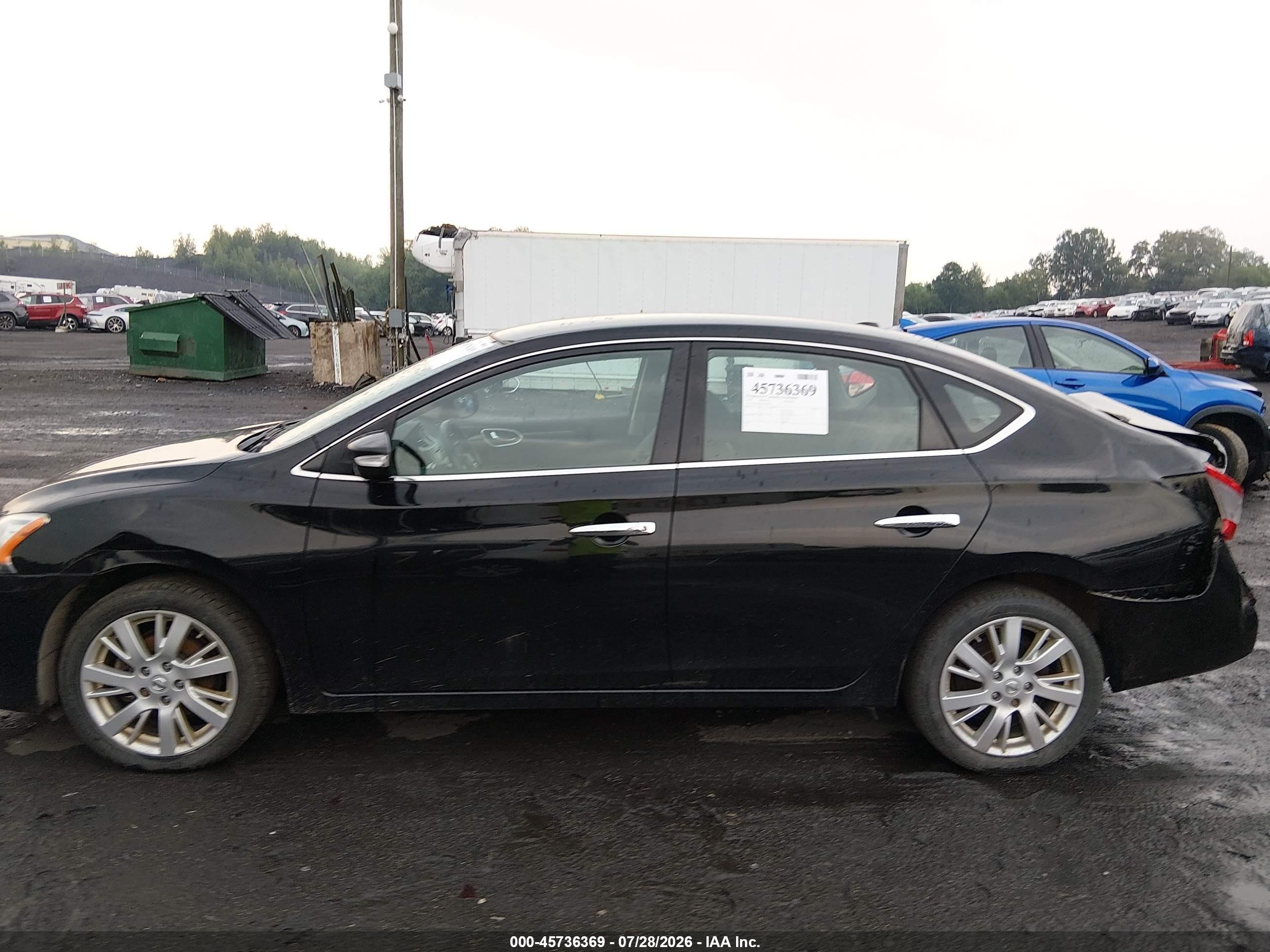 2014 Nissan Sentra Sl Black vin: 3N1AB7AP3EY204729