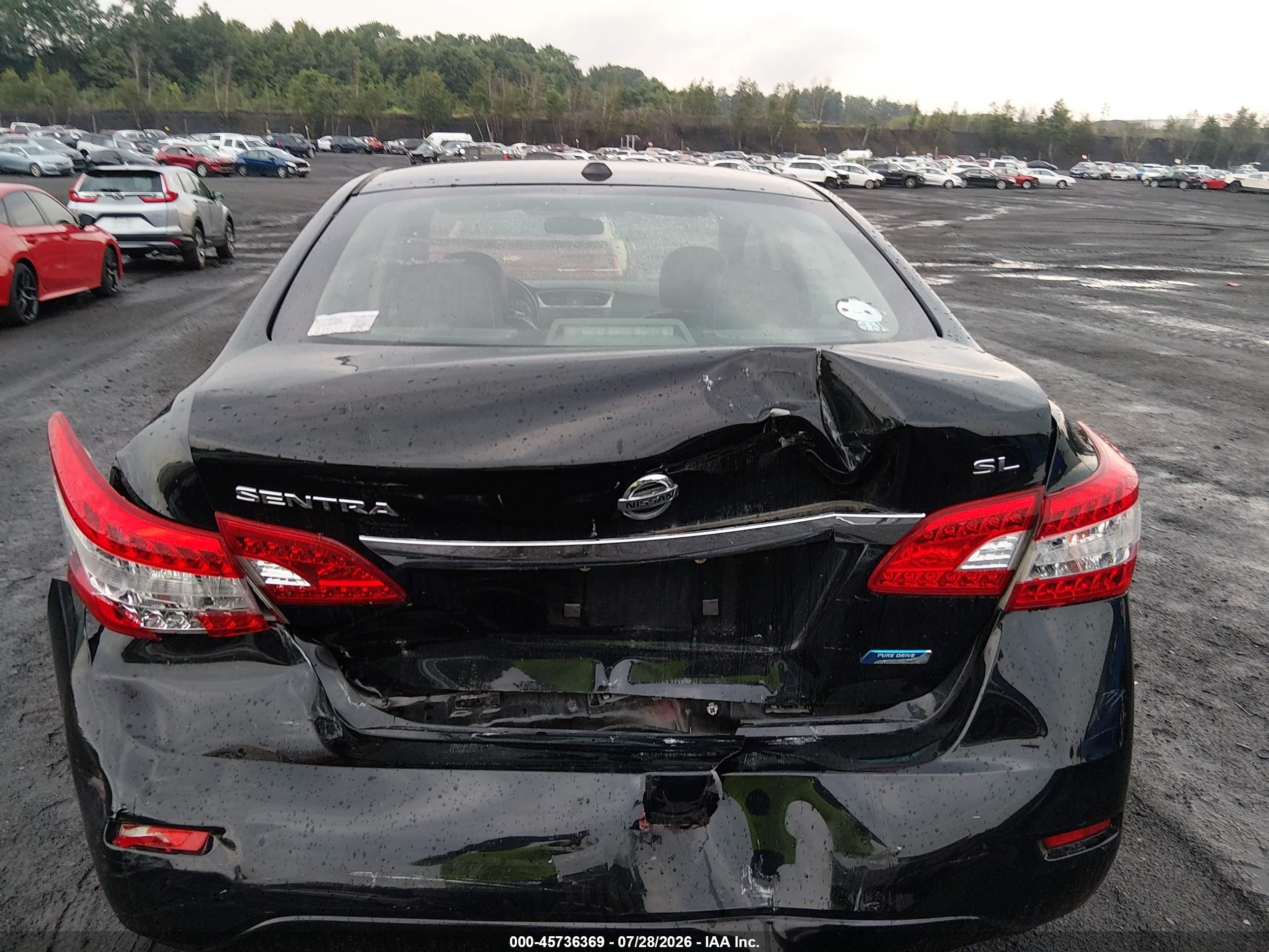 2014 Nissan Sentra Sl Black vin: 3N1AB7AP3EY204729