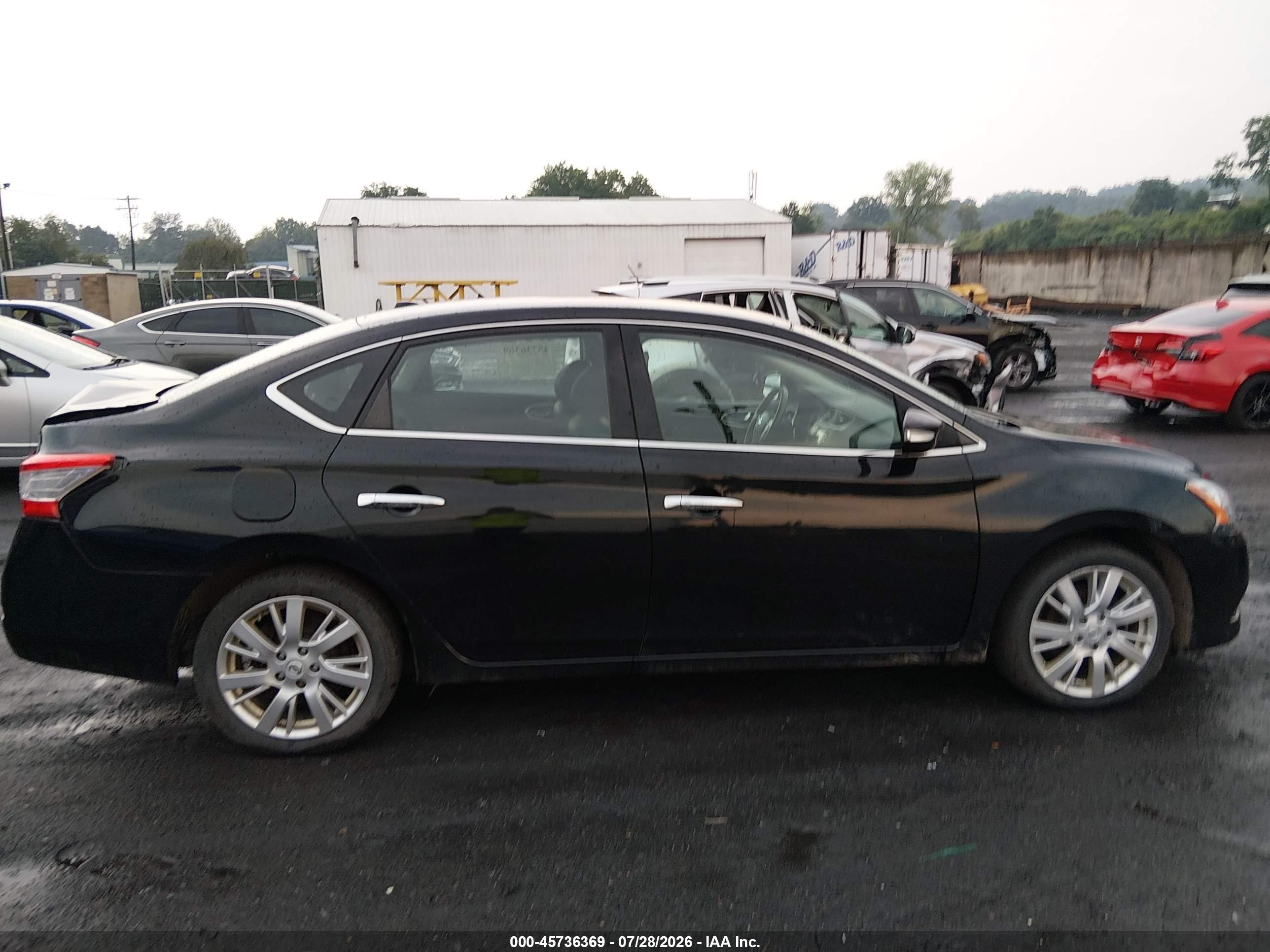 2014 Nissan Sentra Sl Black vin: 3N1AB7AP3EY204729