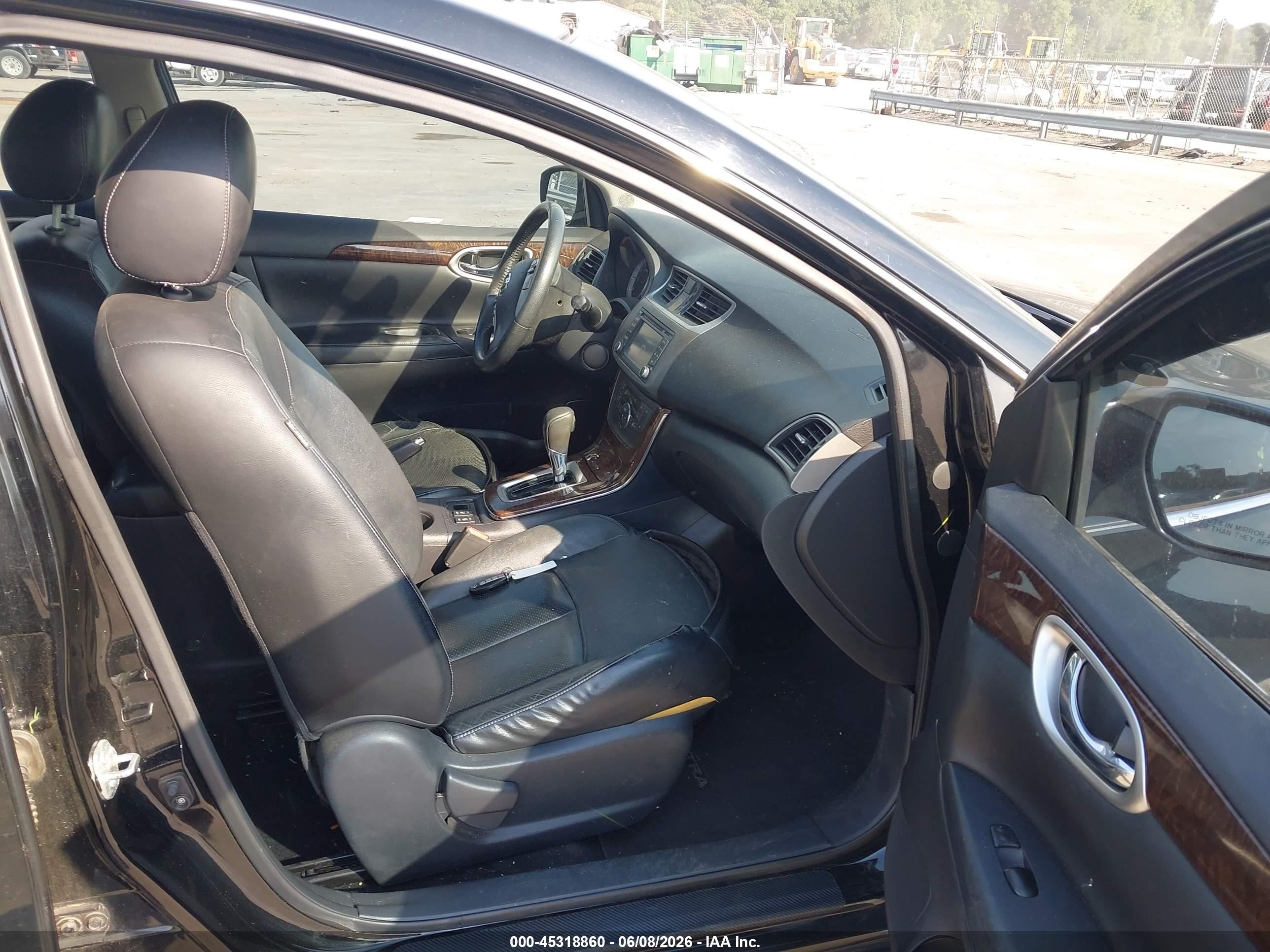 2014 Nissan Sentra Sl Black vin: 3N1AB7AP3EY205203
