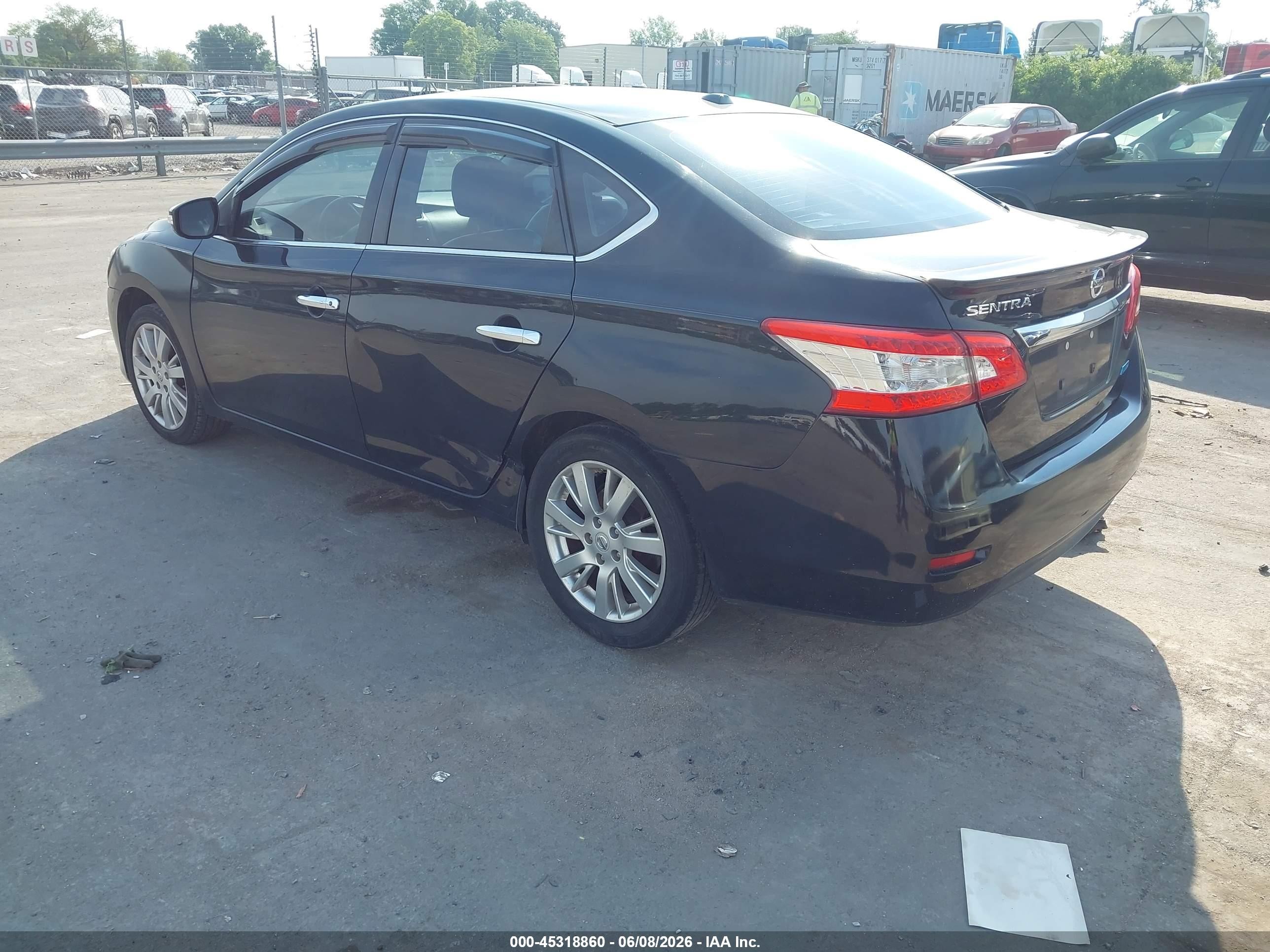 2014 Nissan Sentra Sl Black vin: 3N1AB7AP3EY205203