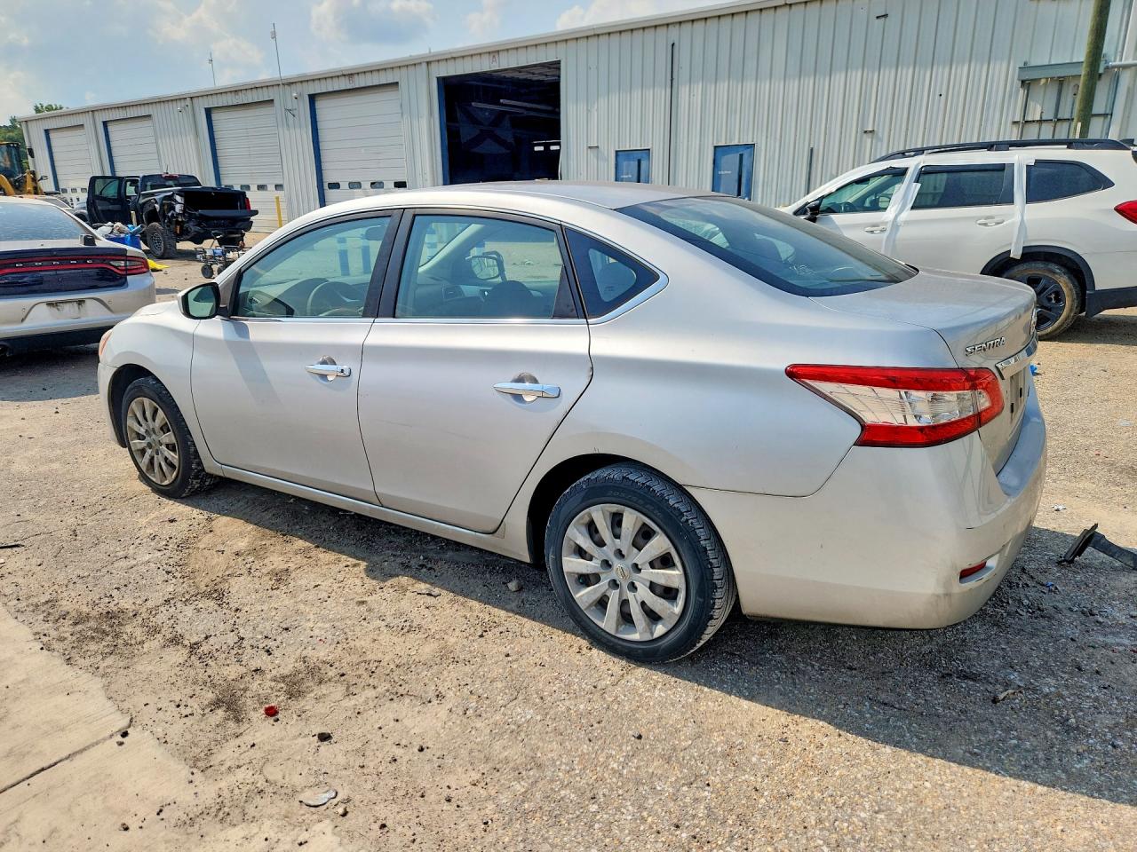 2014 Nissan Sentra Sv Silver vin: 3N1AB7AP3EY206562