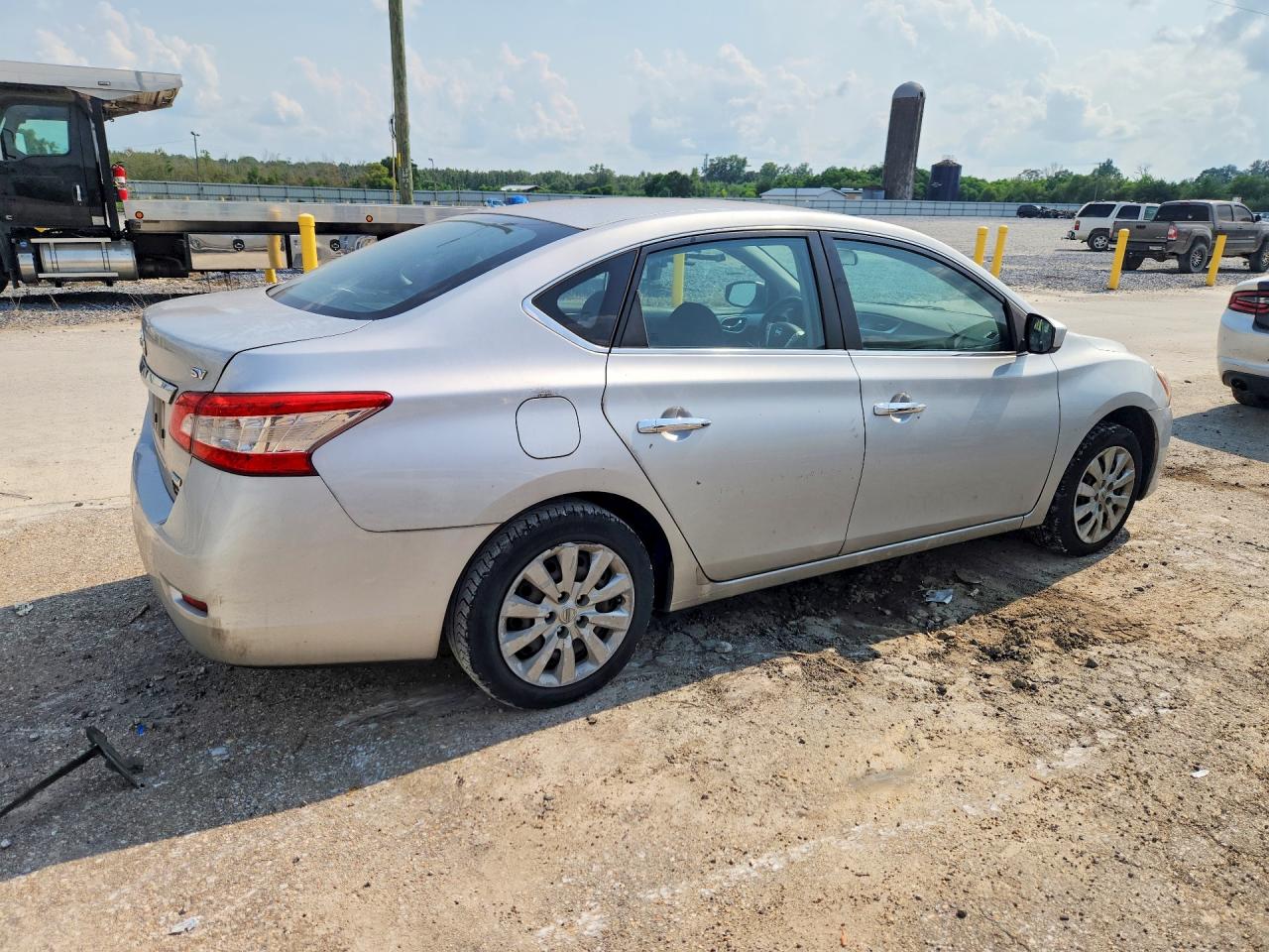 2014 Nissan Sentra Sv Silver vin: 3N1AB7AP3EY206562
