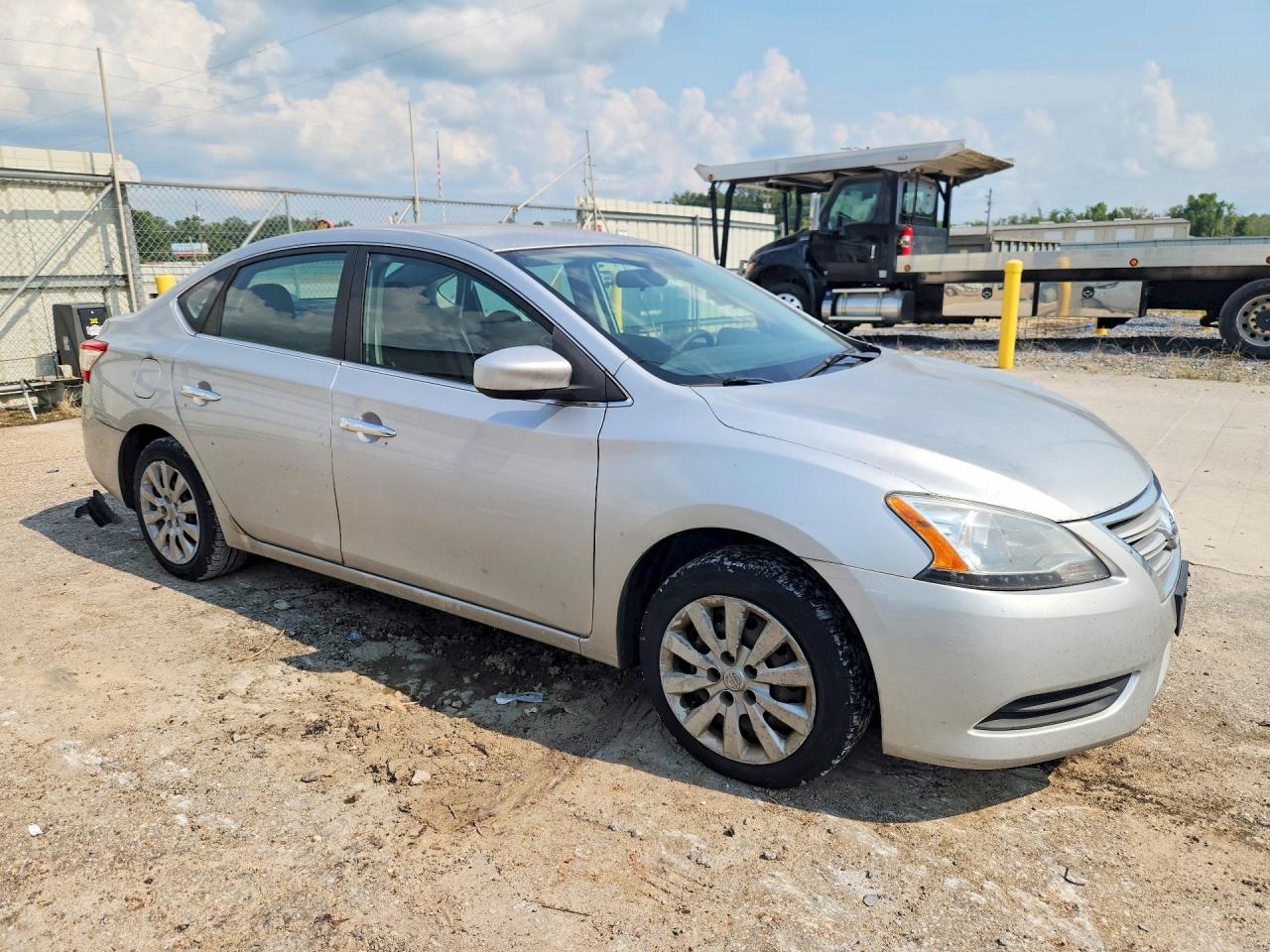2014 Nissan Sentra Sv Silver vin: 3N1AB7AP3EY206562