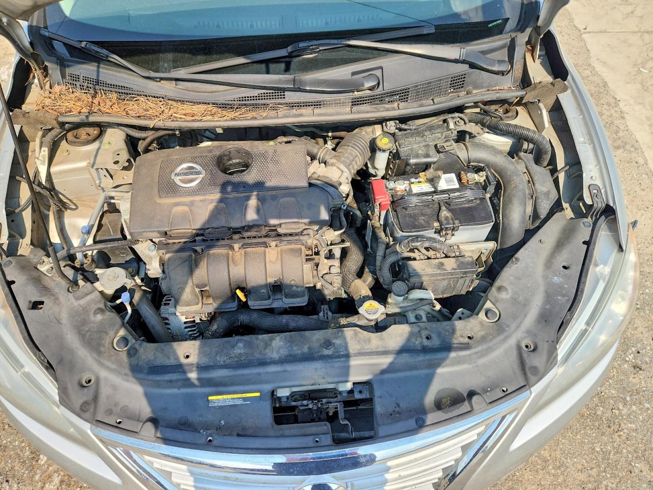 2014 Nissan Sentra Sv Silver vin: 3N1AB7AP3EY206562