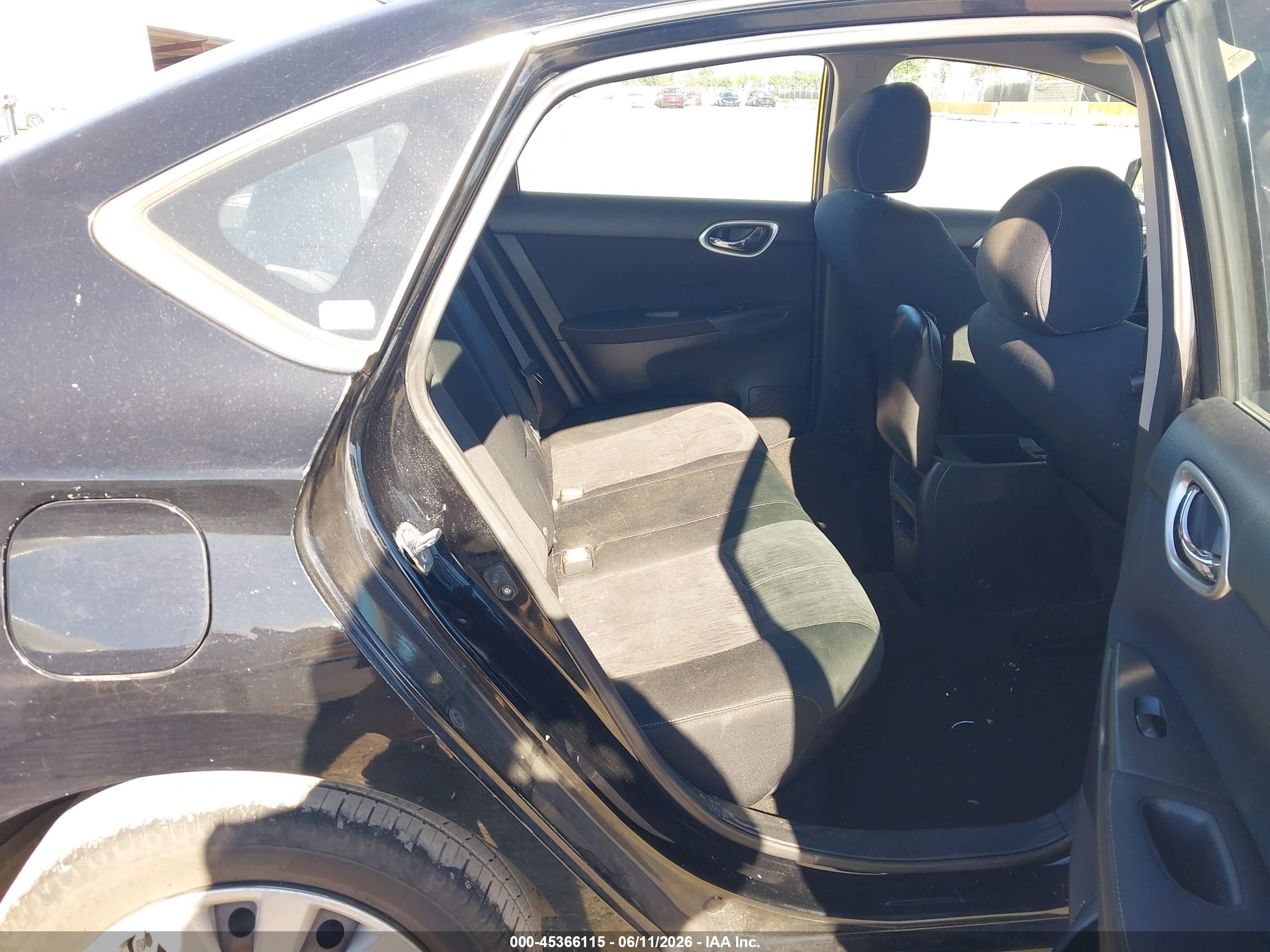 2014 Nissan Sentra Fe+ S/fe+ Sv/s/sl/sr/sv Black vin: 3N1AB7AP3EY215391