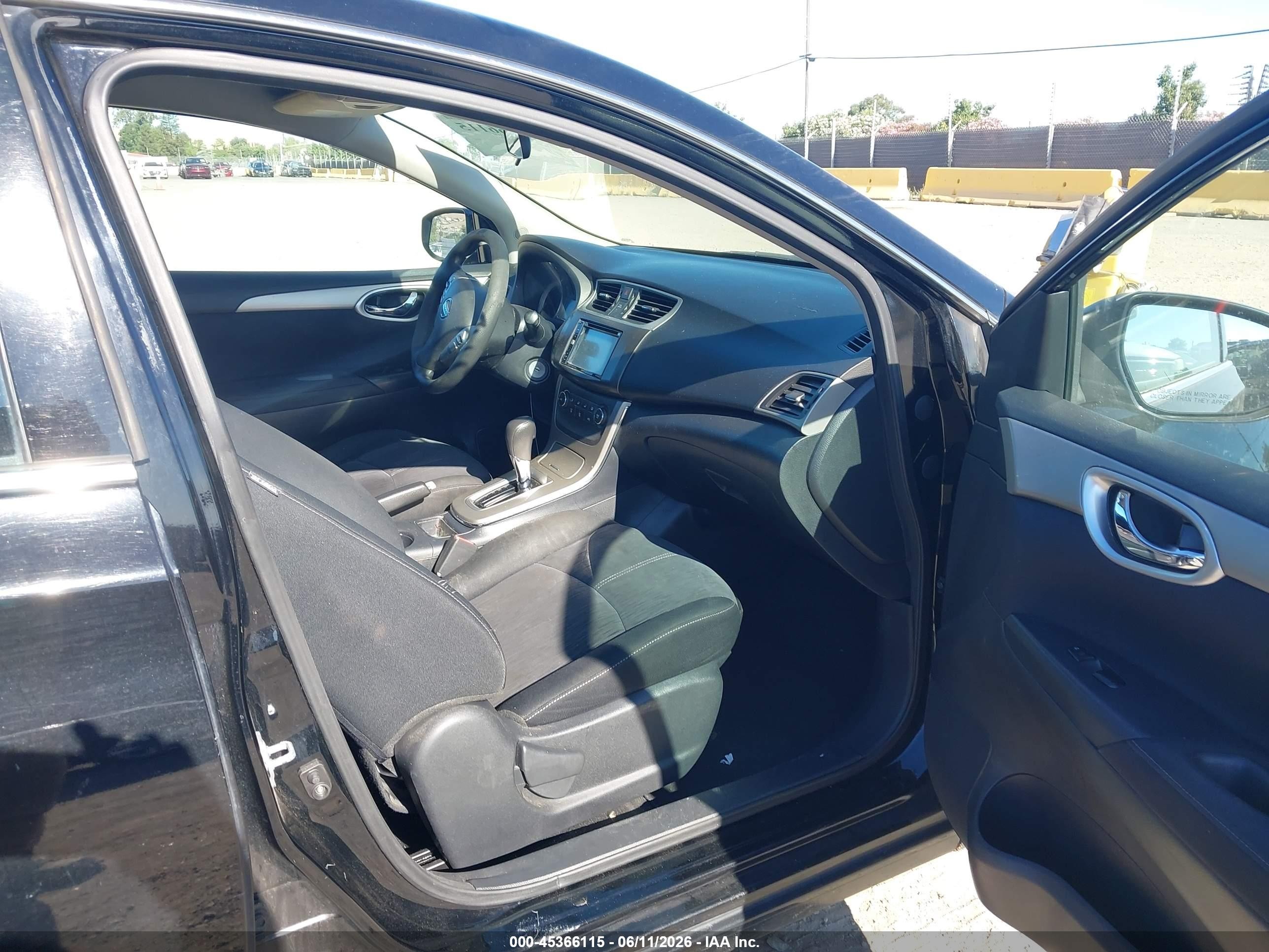 2014 Nissan Sentra Fe+ S/fe+ Sv/s/sl/sr/sv Black vin: 3N1AB7AP3EY215391