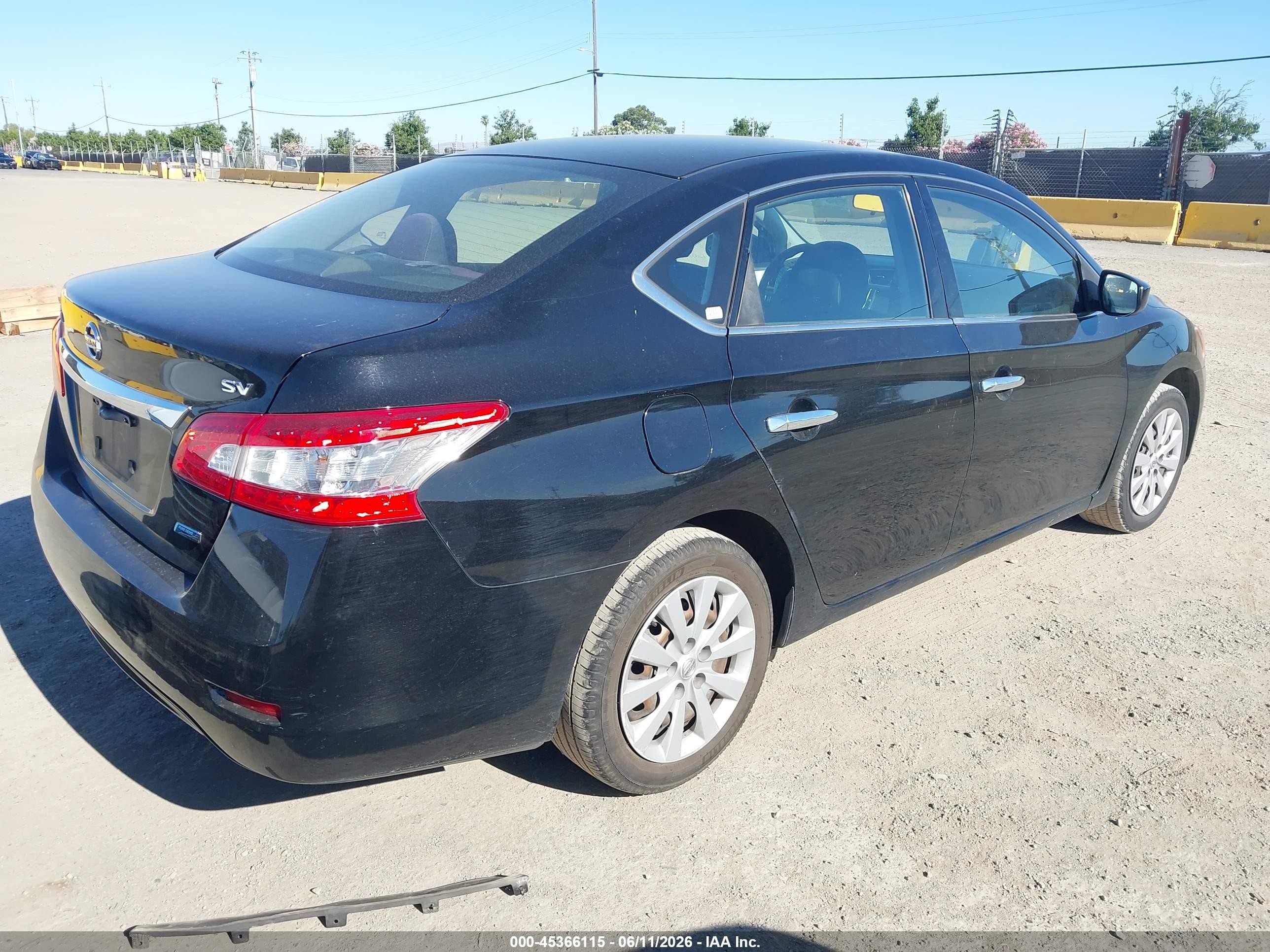 2014 Nissan Sentra Fe+ S/fe+ Sv/s/sl/sr/sv Black vin: 3N1AB7AP3EY215391