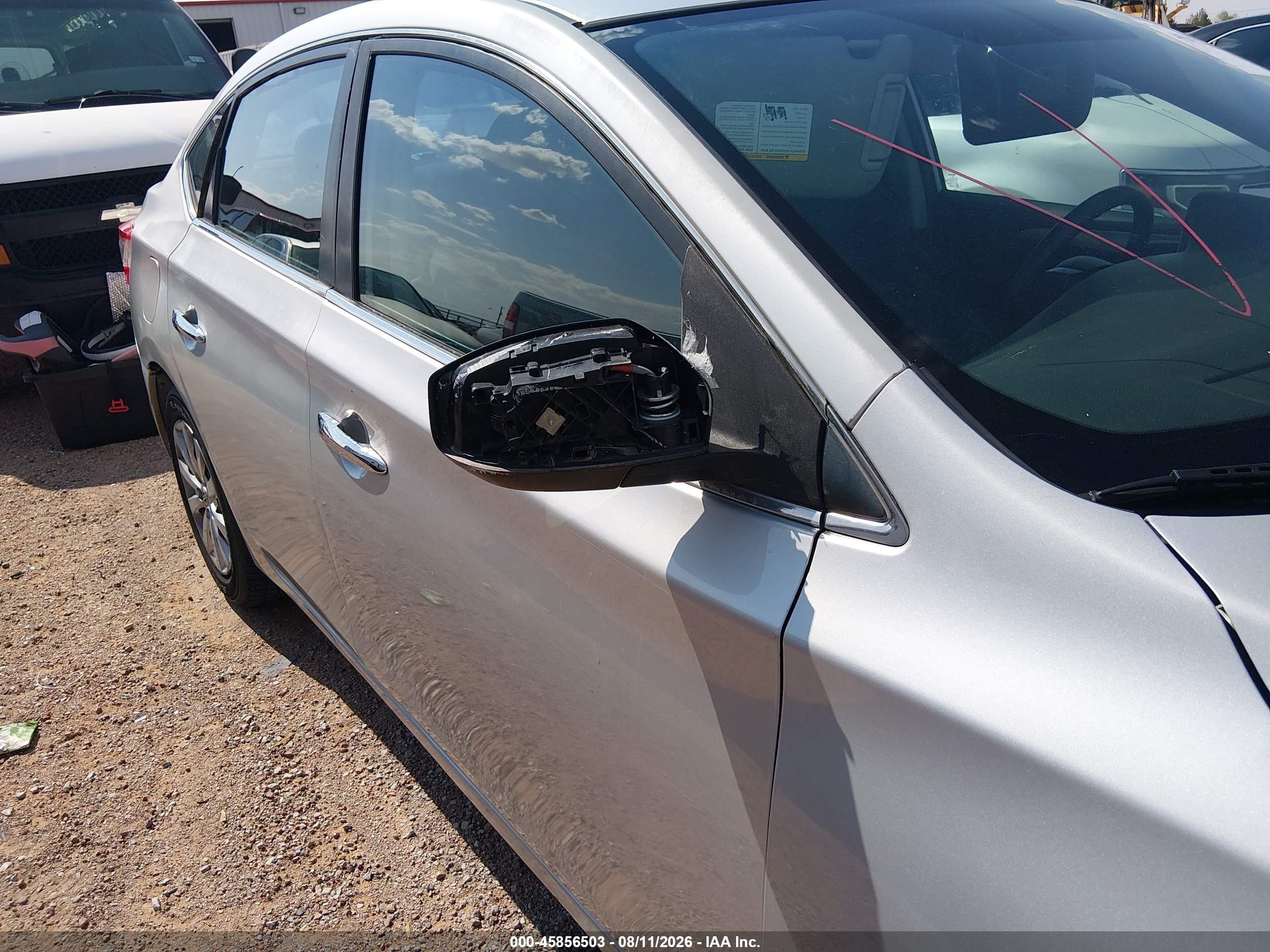 2014 Nissan Sentra Fe+ S/fe+ Sv/s/sl/sr/sv Серебряный vin: 3N1AB7AP3EY215441