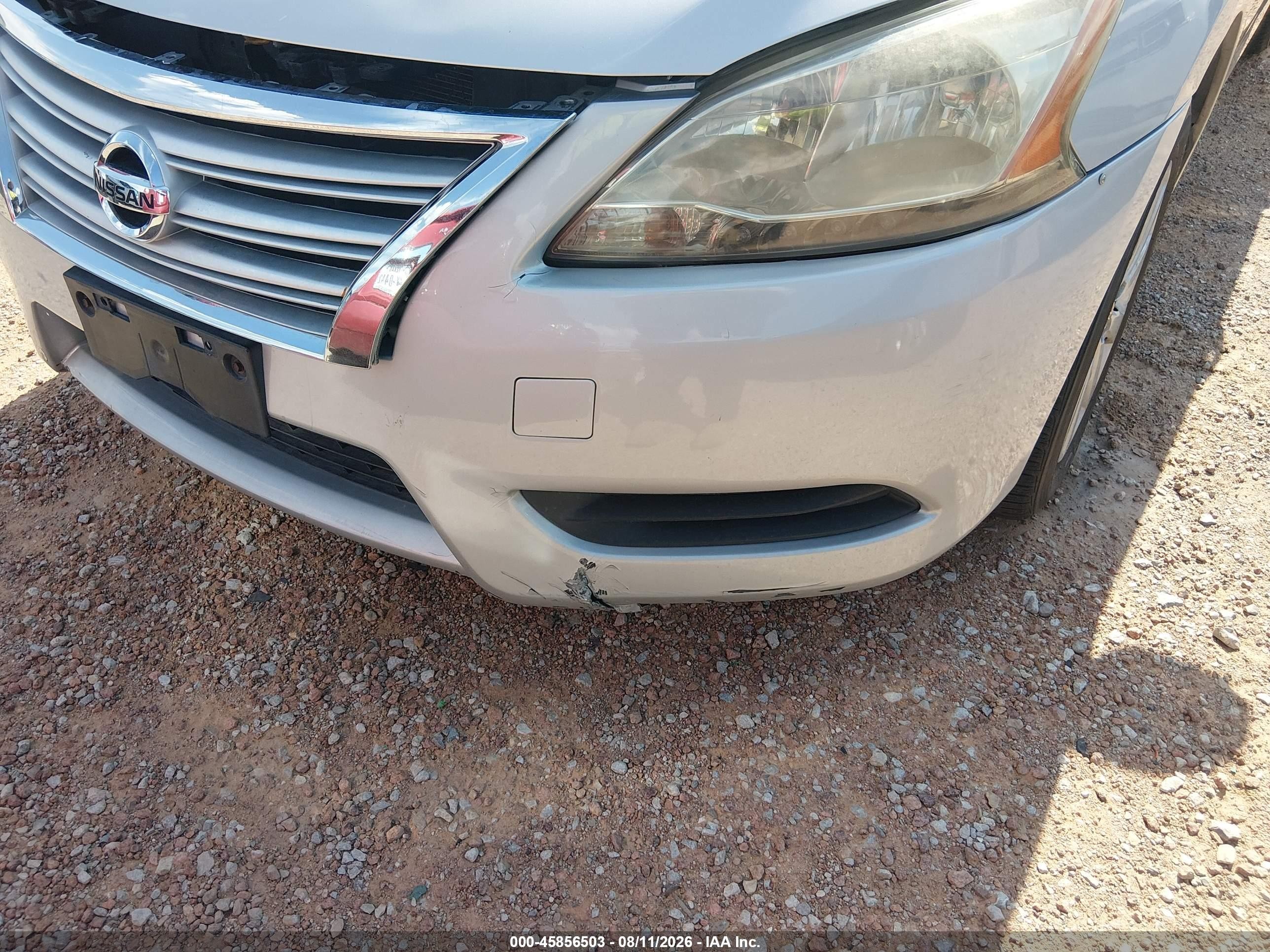 2014 Nissan Sentra Fe+ S/fe+ Sv/s/sl/sr/sv Серебряный vin: 3N1AB7AP3EY215441