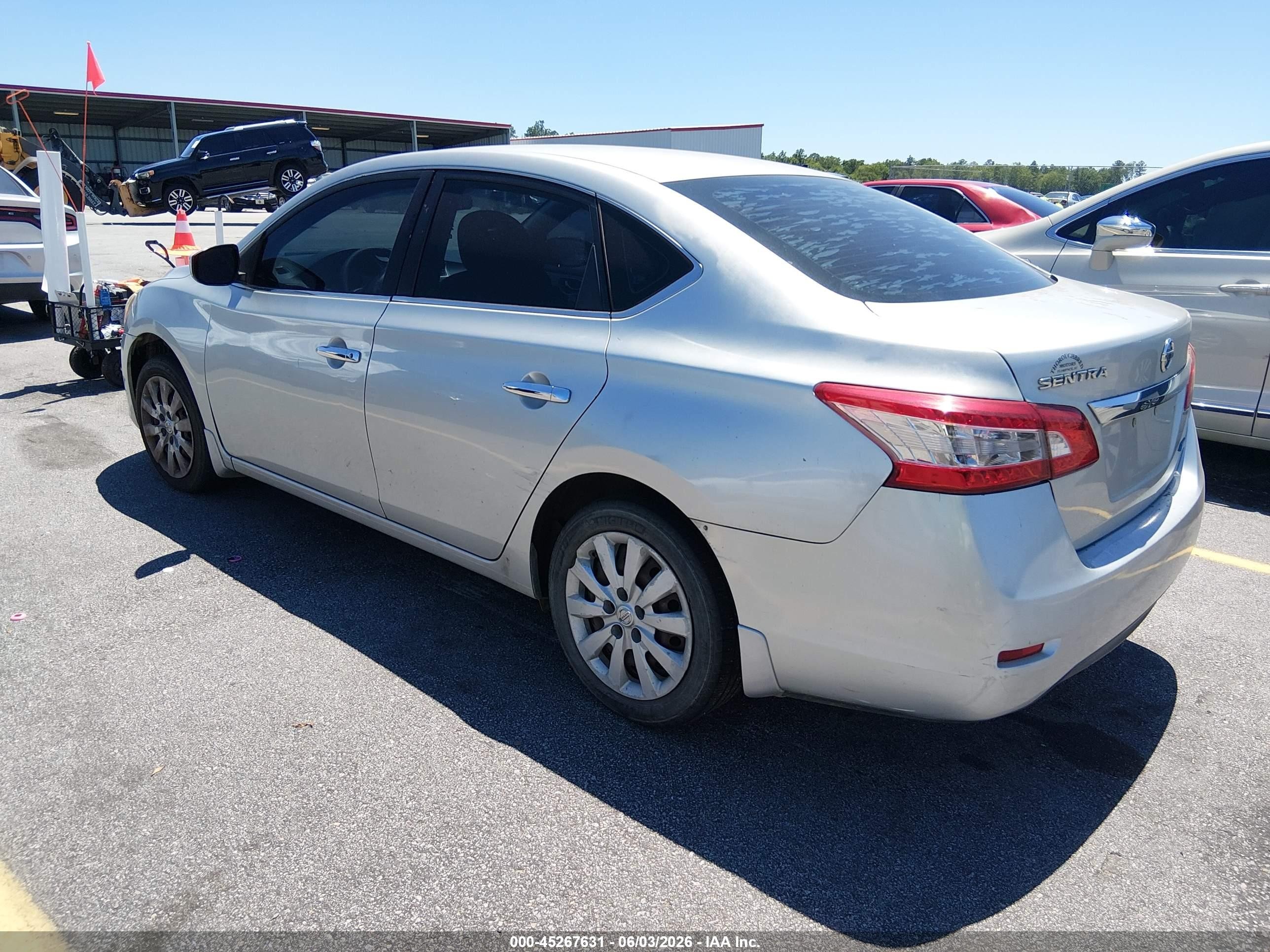 2014 Nissan Sentra Fe+ S/fe+ Sv/s/sl/sr/sv Silver vin: 3N1AB7AP3EY217335