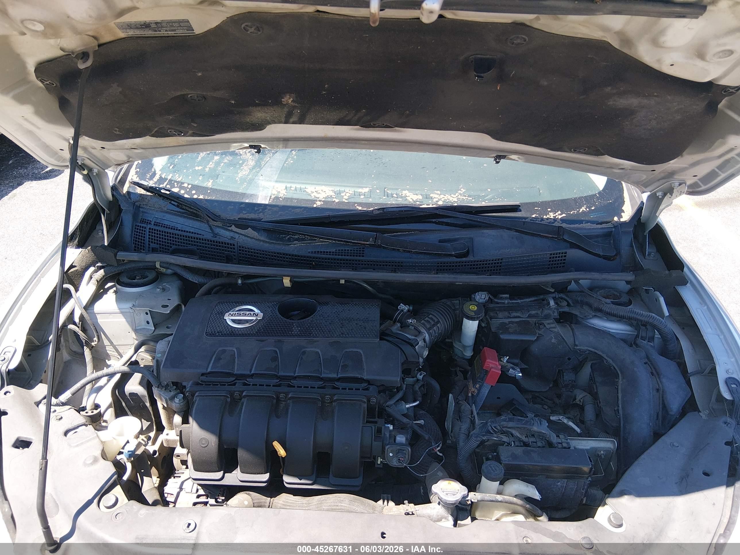 2014 Nissan Sentra Fe+ S/fe+ Sv/s/sl/sr/sv Silver vin: 3N1AB7AP3EY217335