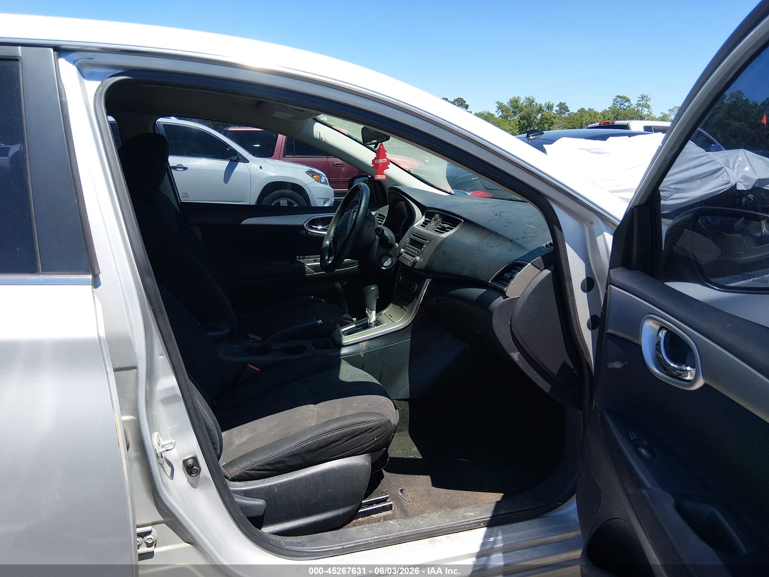 2014 Nissan Sentra Fe+ S/fe+ Sv/s/sl/sr/sv Silver vin: 3N1AB7AP3EY217335