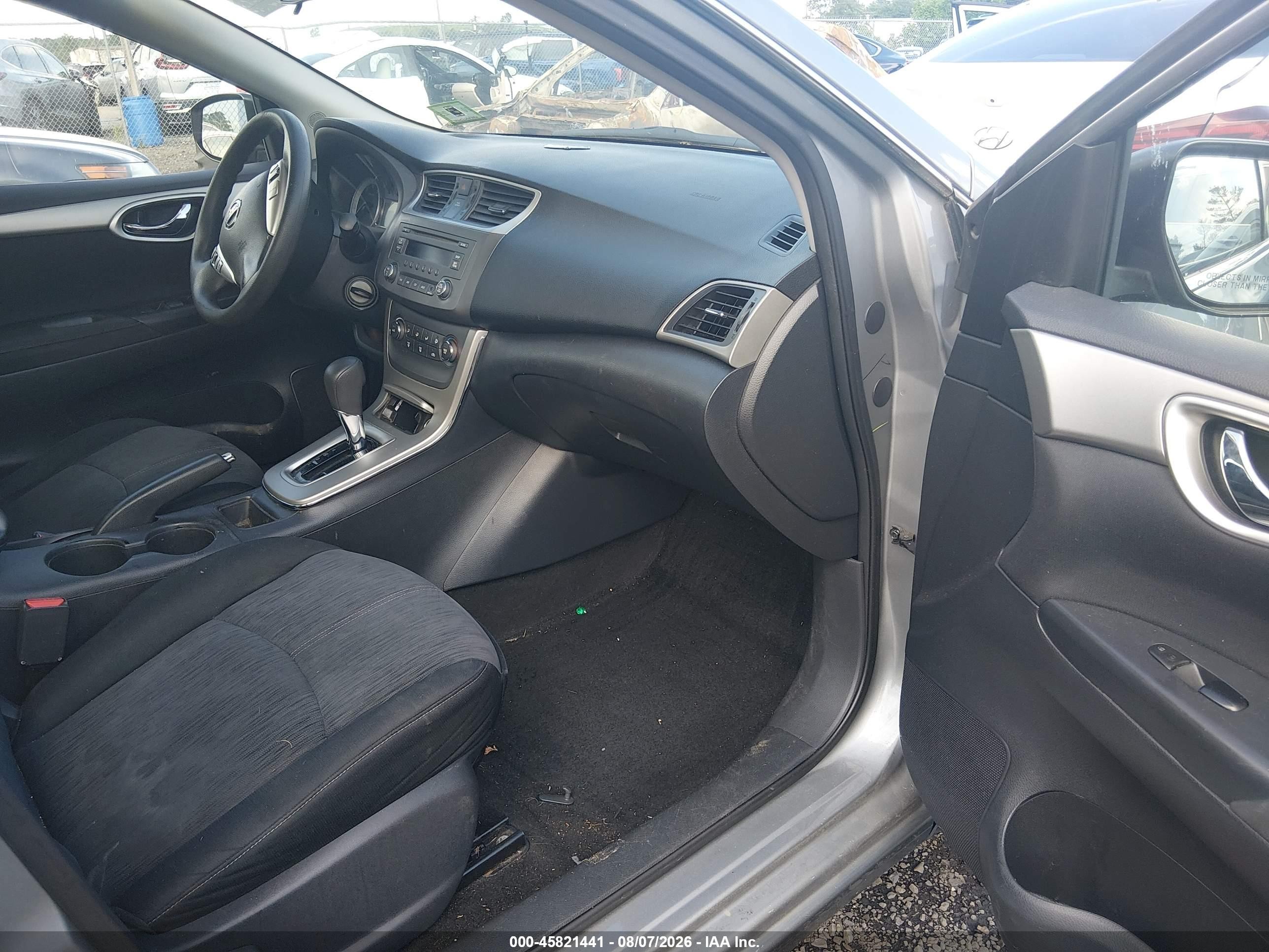 2014 Nissan Sentra Fe+ S/fe+ Sv/s/sl/sr/sv Gray vin: 3N1AB7AP3EY218775