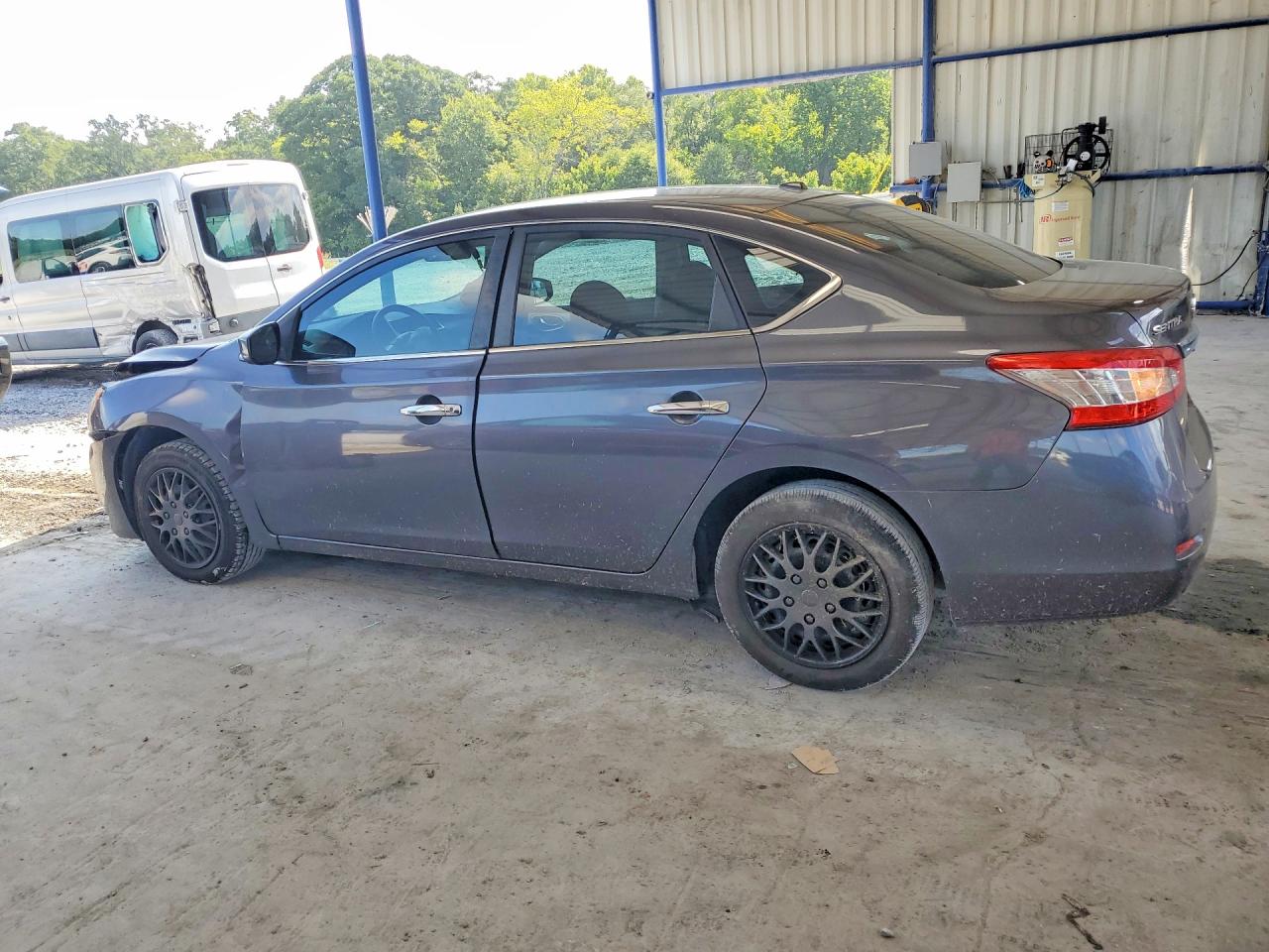 2014 Nissan Sentra Sv Gray vin: 3N1AB7AP3EY223054
