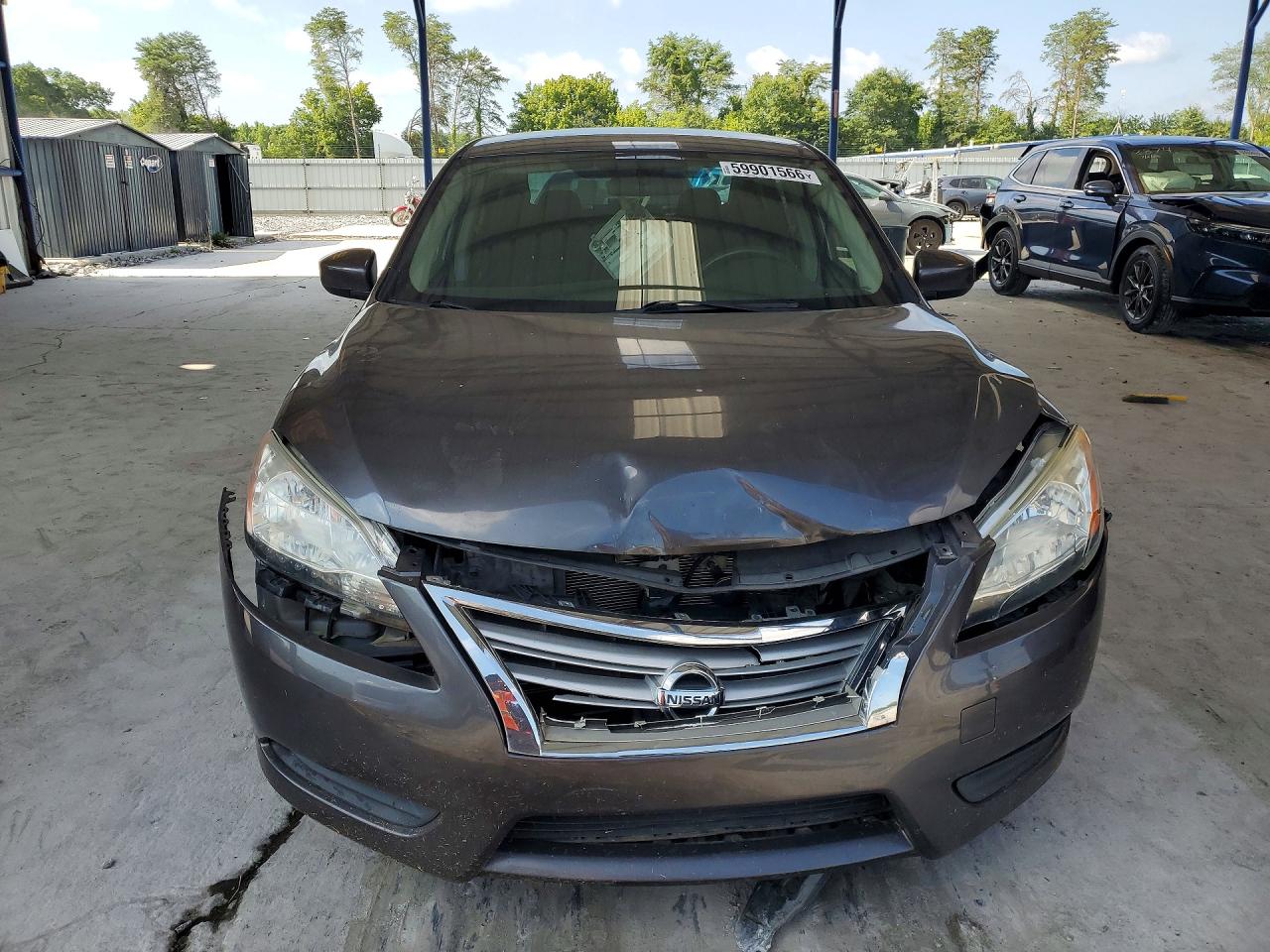 2014 Nissan Sentra Sv Gray vin: 3N1AB7AP3EY223054