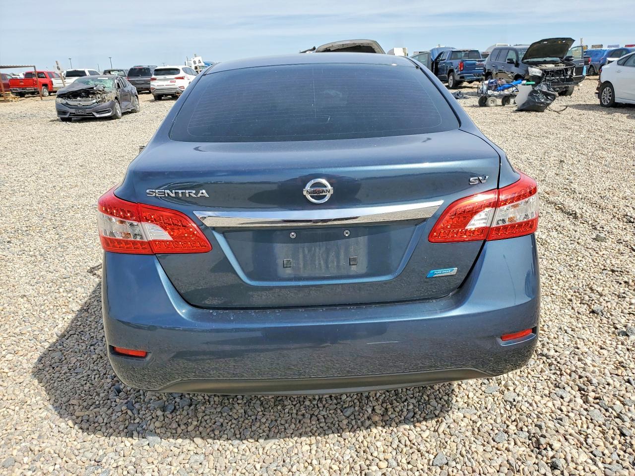 2014 Nissan Sentra Sv Синий vin: 3N1AB7AP3EY233325
