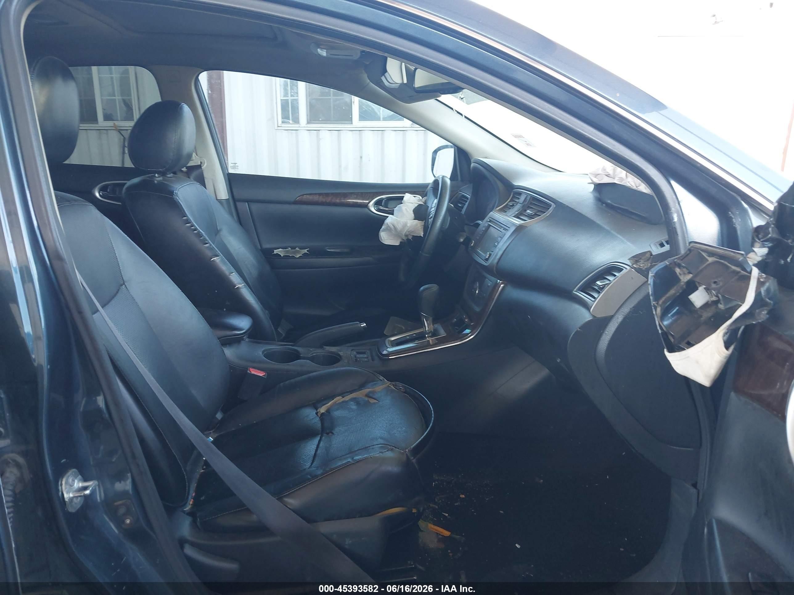 2014 Nissan Sentra Sl Blue vin: 3N1AB7AP3EY233857