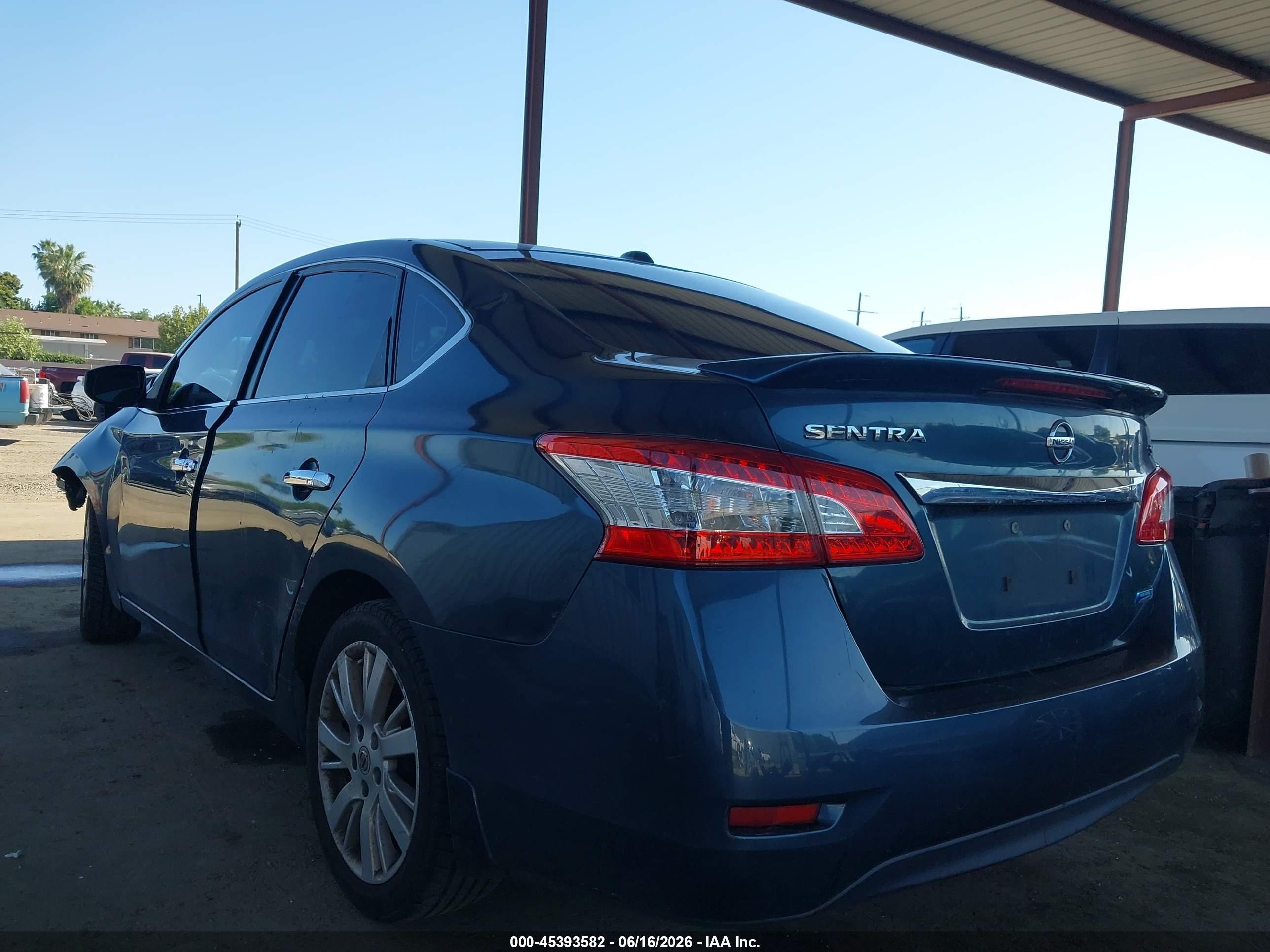 2014 Nissan Sentra Sl Blue vin: 3N1AB7AP3EY233857