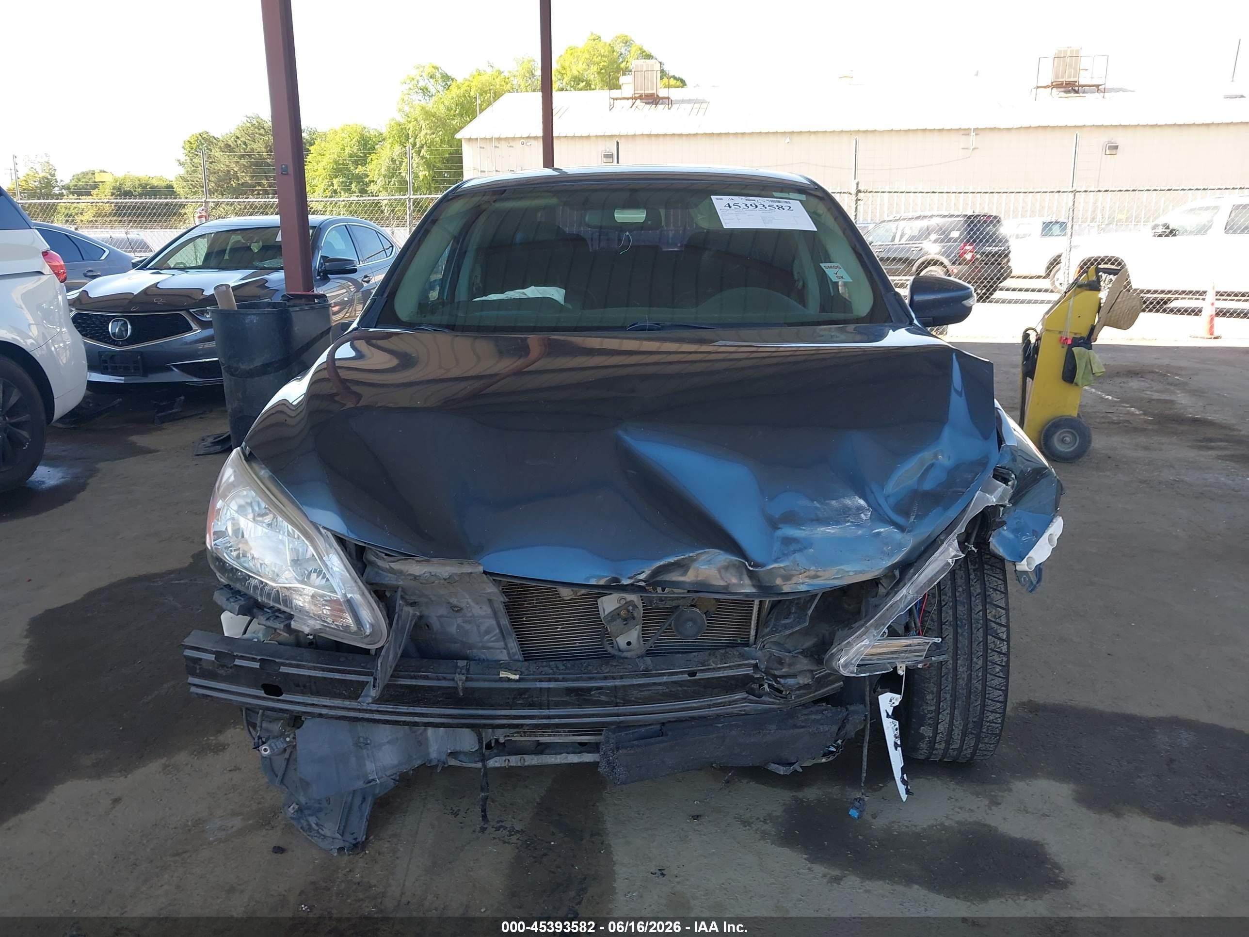 2014 Nissan Sentra Sl Blue vin: 3N1AB7AP3EY233857