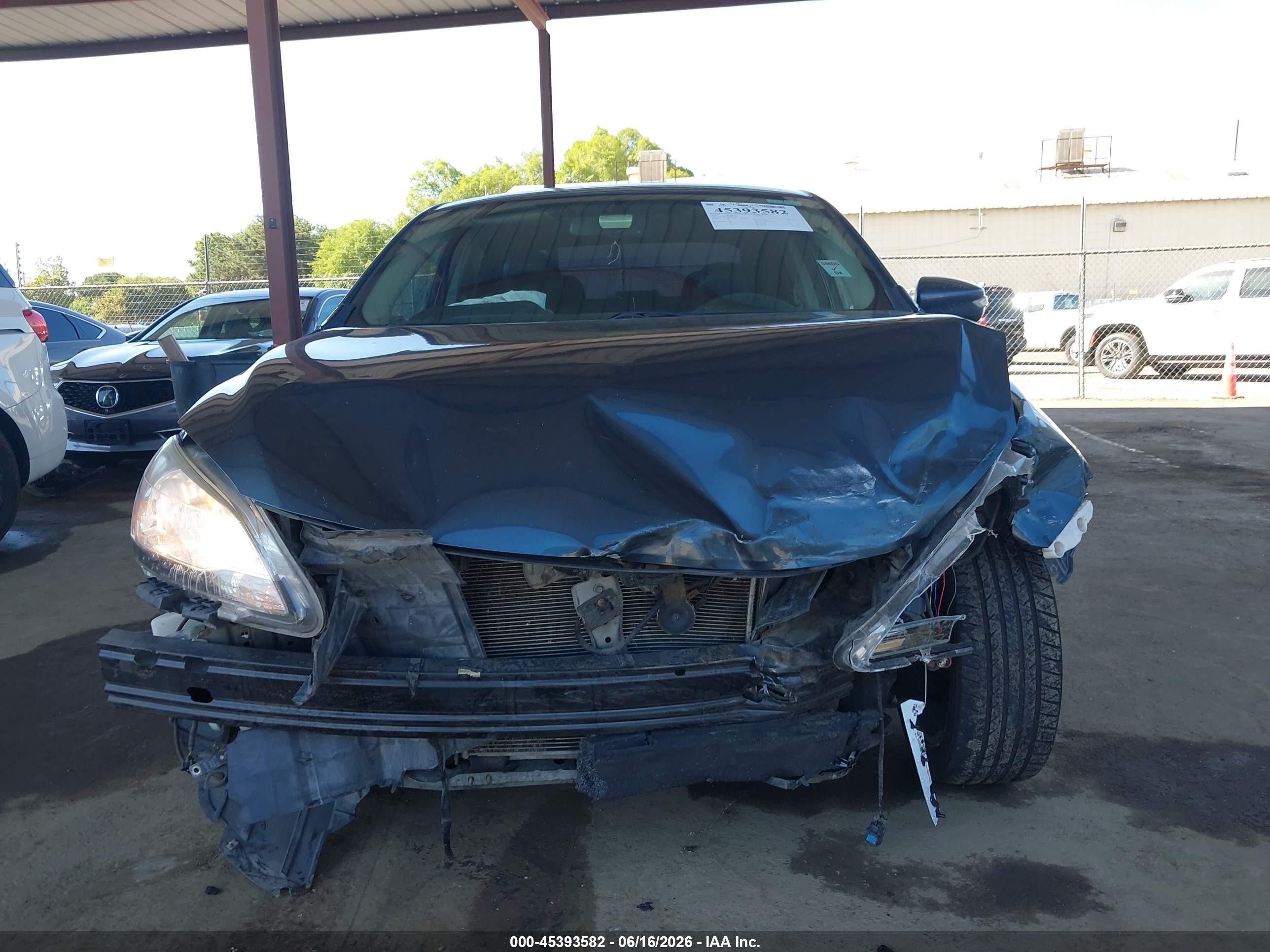 2014 Nissan Sentra Sl Blue vin: 3N1AB7AP3EY233857