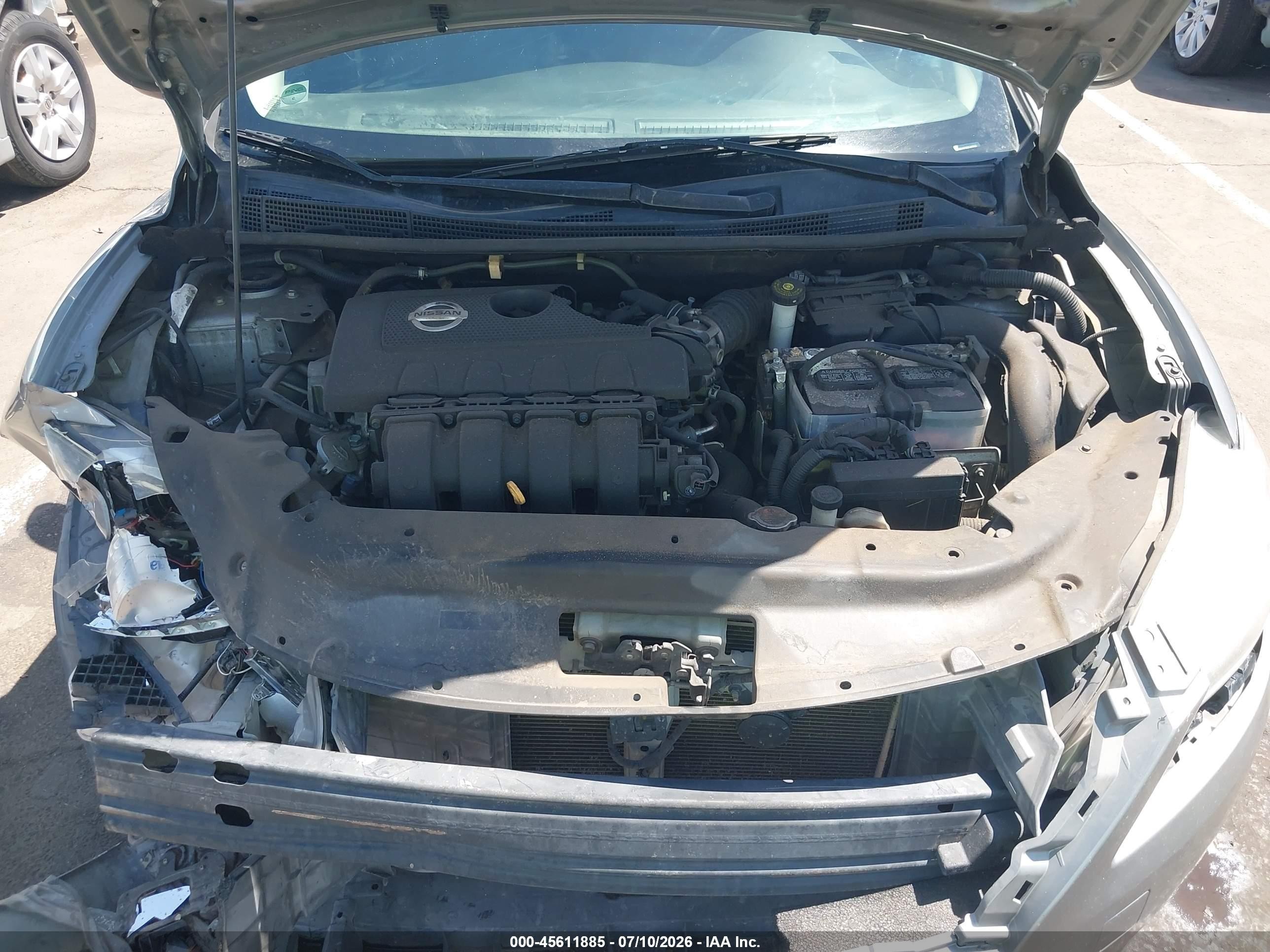 2014 Nissan Sentra Fe+ Sv Gray vin: 3N1AB7AP3EY235026