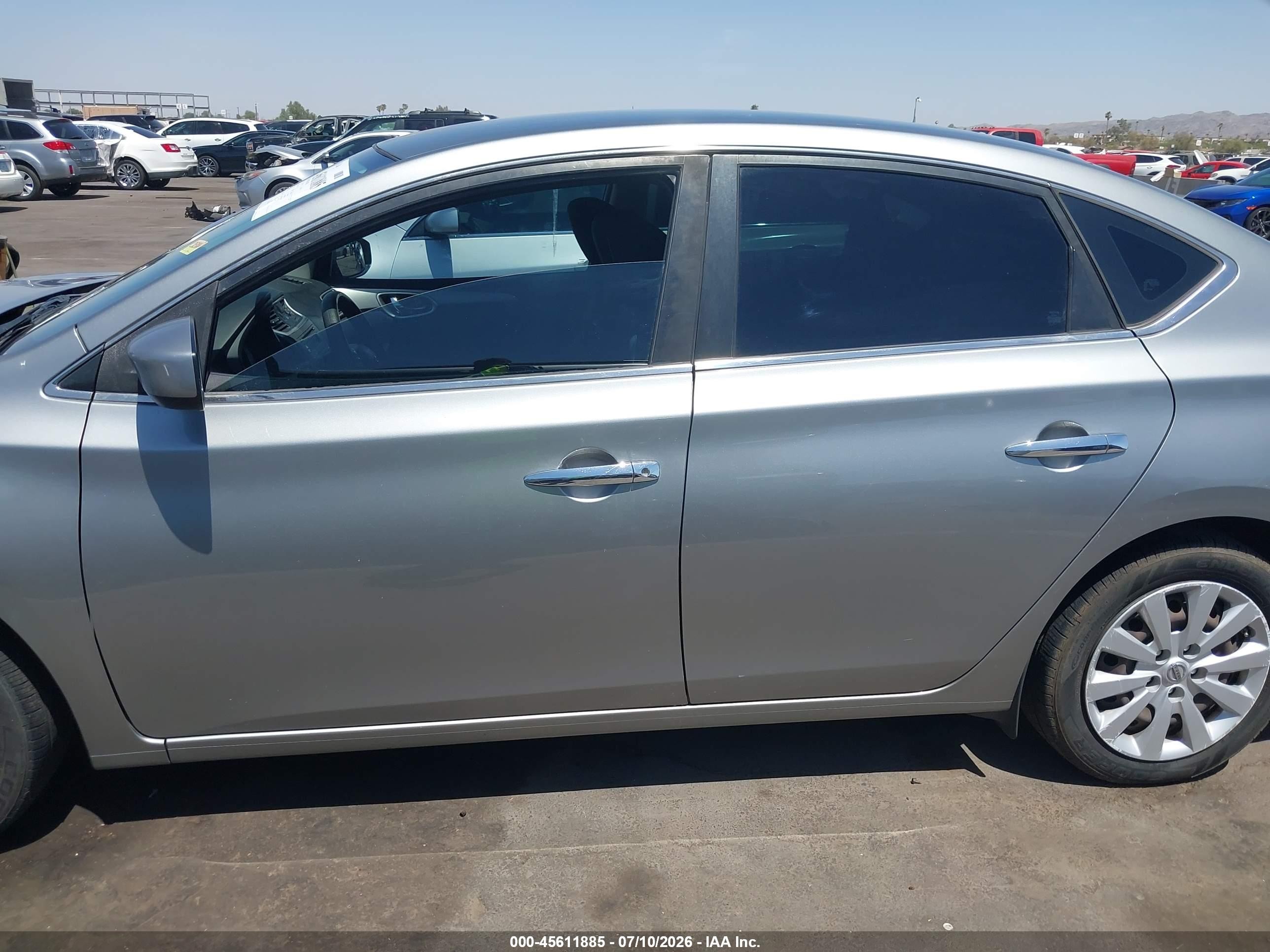 2014 Nissan Sentra Fe+ Sv Gray vin: 3N1AB7AP3EY235026