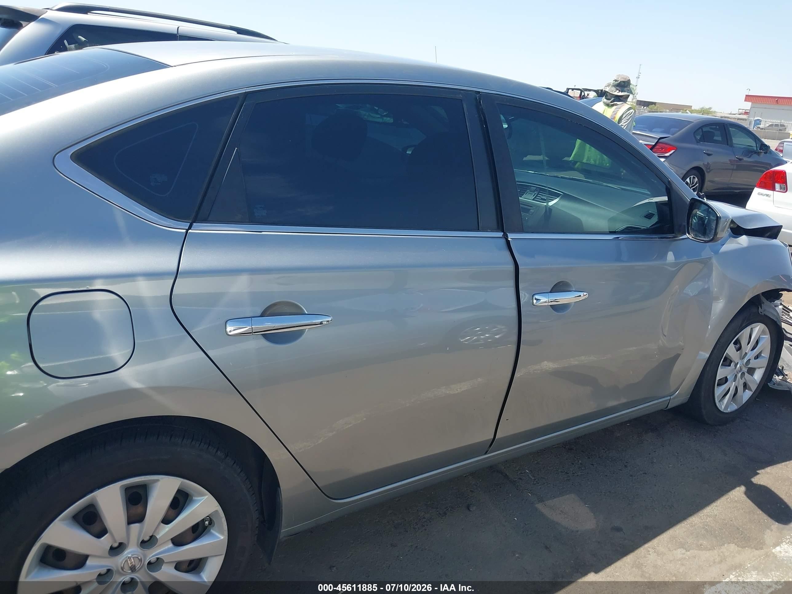 2014 Nissan Sentra Fe+ Sv Gray vin: 3N1AB7AP3EY235026