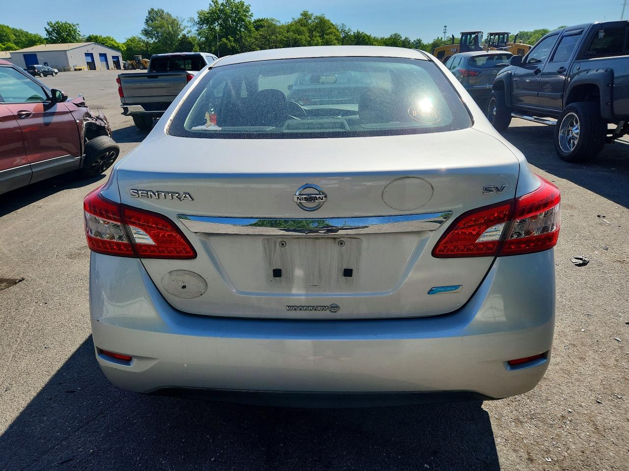 2014 Nissan Sentra Sv Серебряный vin: 3N1AB7AP3EY244681