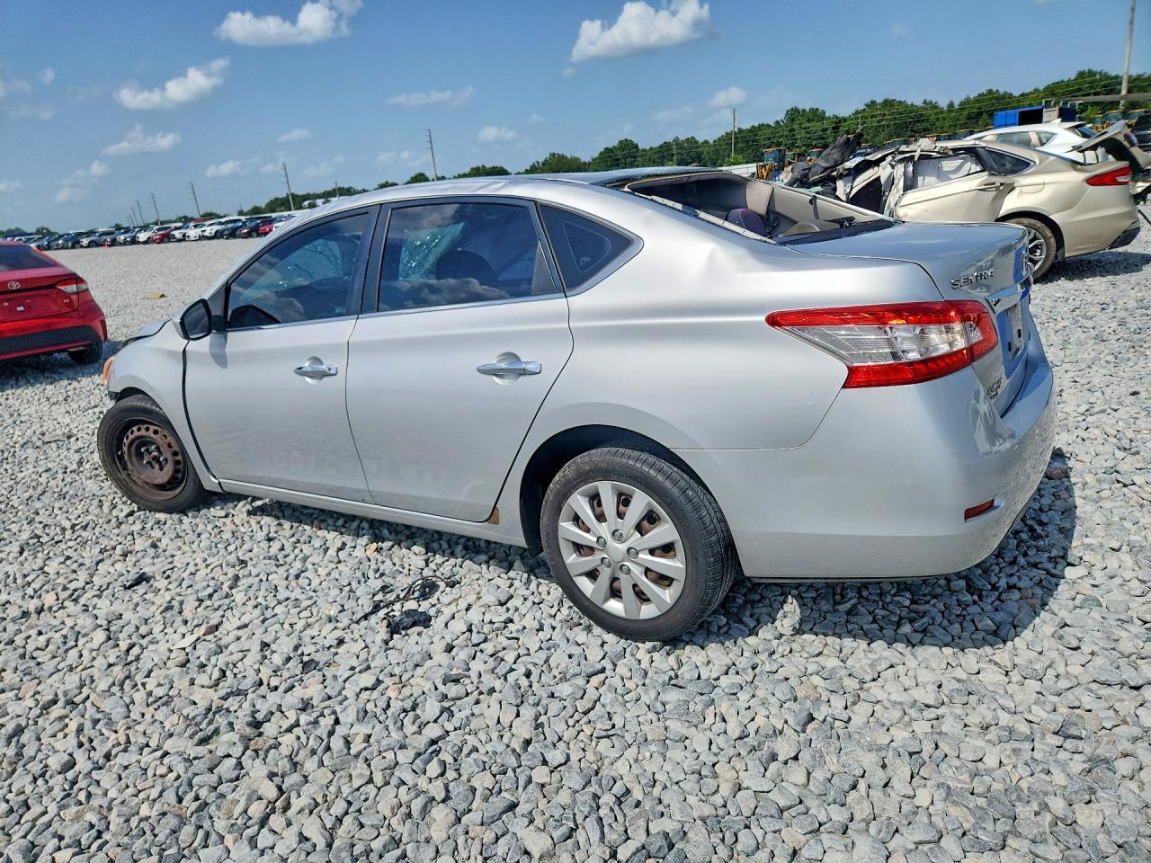 2014 Nissan Sentra Sv Silver vin: 3N1AB7AP3EY246298