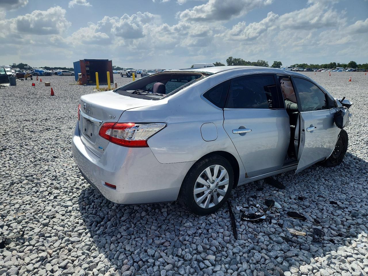 2014 Nissan Sentra Sv Silver vin: 3N1AB7AP3EY246298