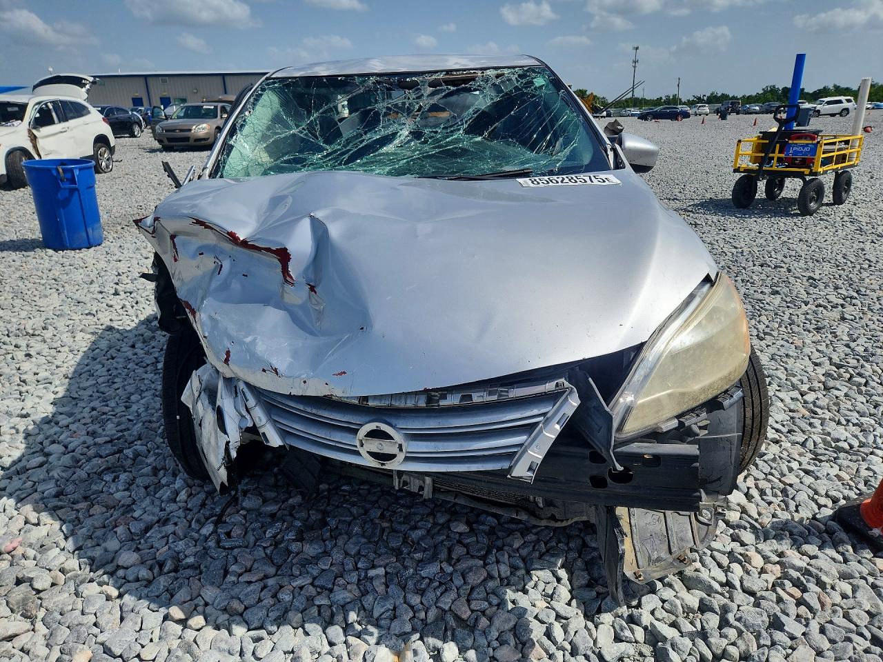 2014 Nissan Sentra Sv Silver vin: 3N1AB7AP3EY246298