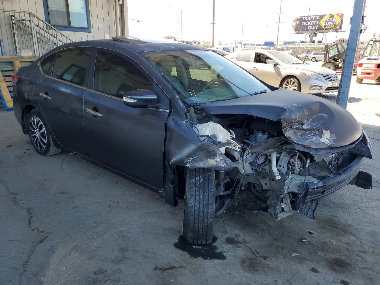 2014 Nissan Sentra Sl Серый vin: 3N1AB7AP3EY248455
