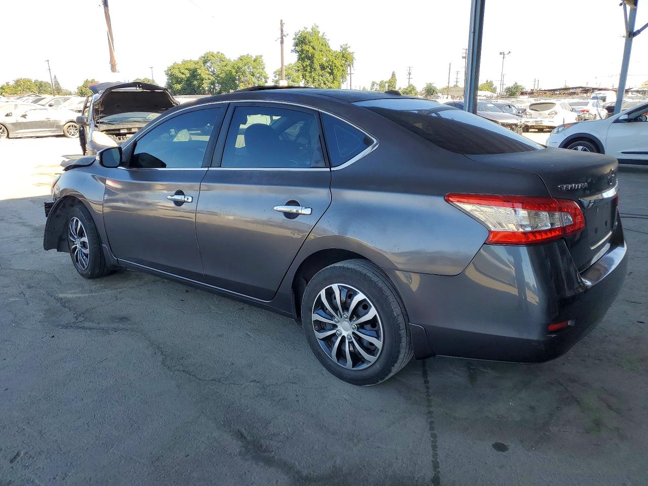 2014 Nissan Sentra Sl Серый vin: 3N1AB7AP3EY248455