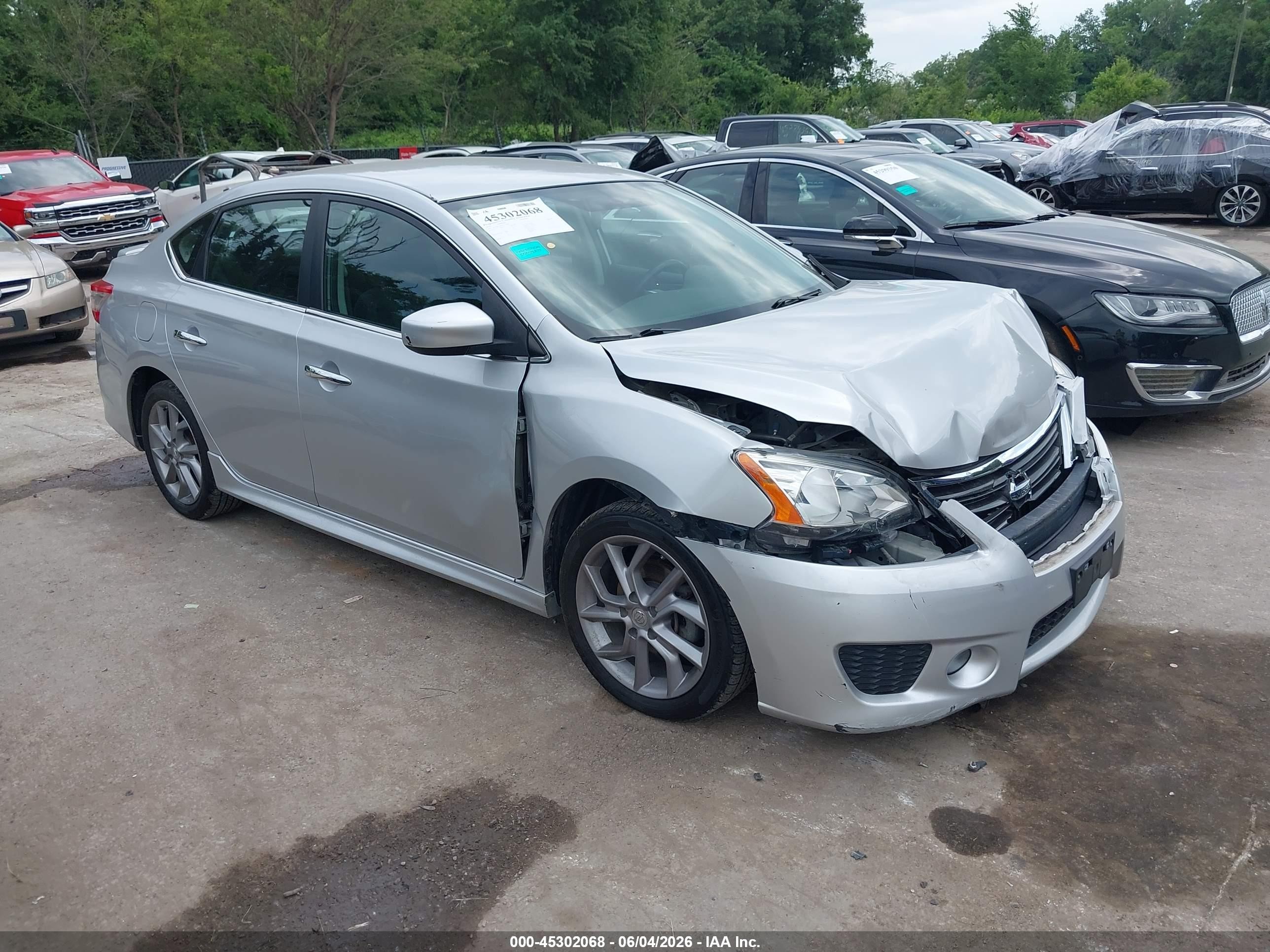 2014 Nissan Sentra Sr Серый vin: 3N1AB7AP3EY256264