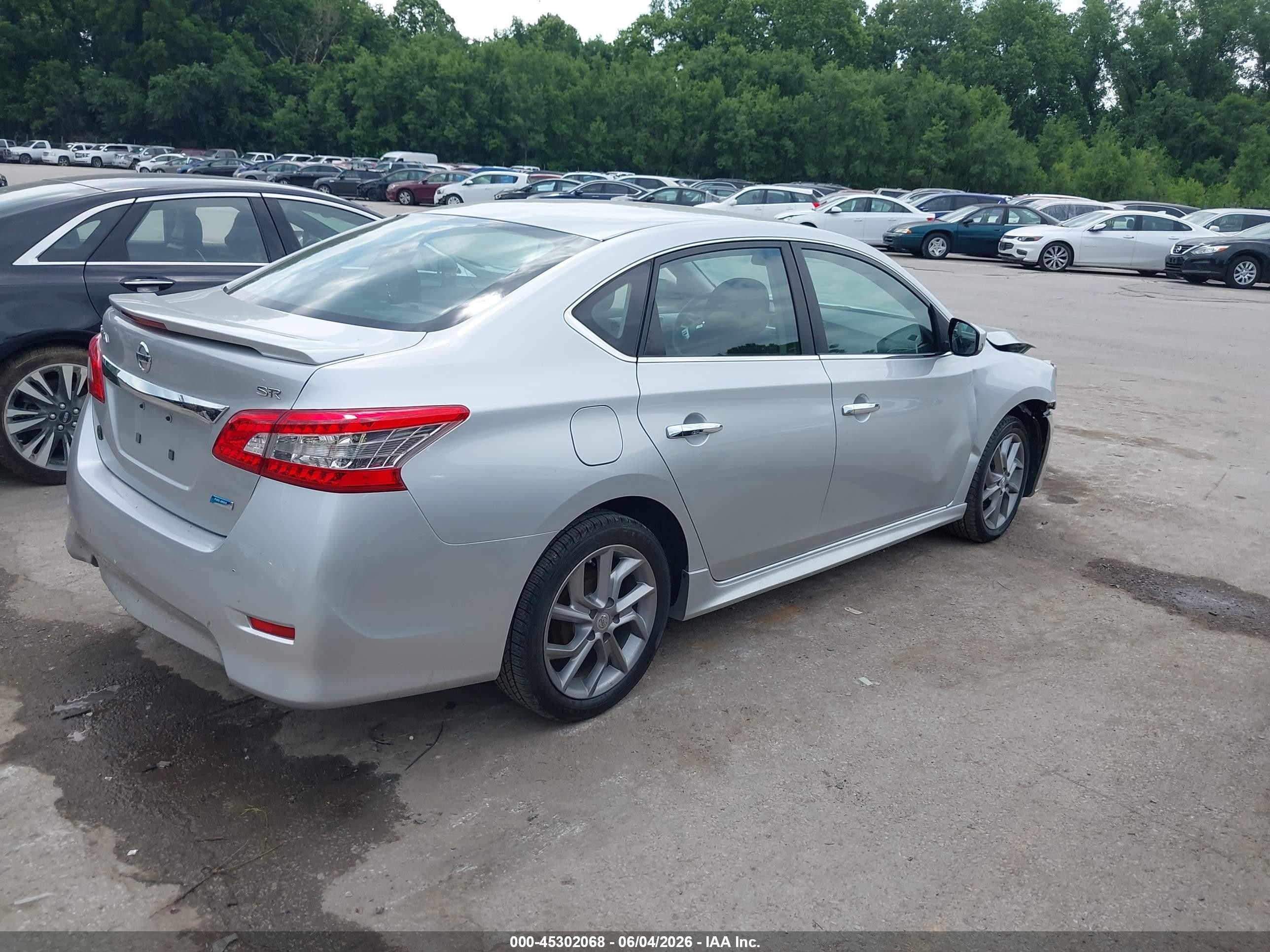 2014 Nissan Sentra Sr Gray vin: 3N1AB7AP3EY256264