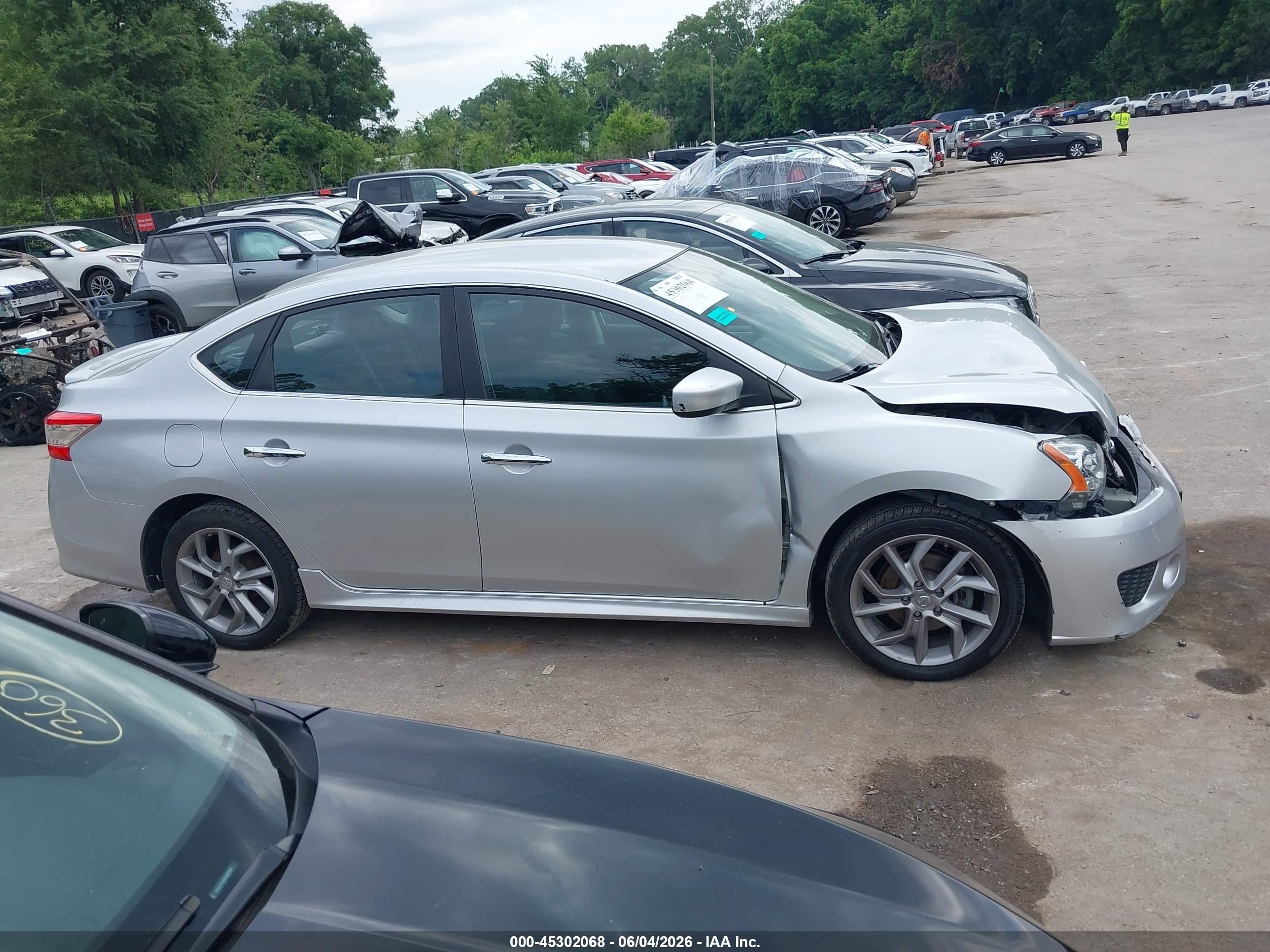 2014 Nissan Sentra Sr Gray vin: 3N1AB7AP3EY256264