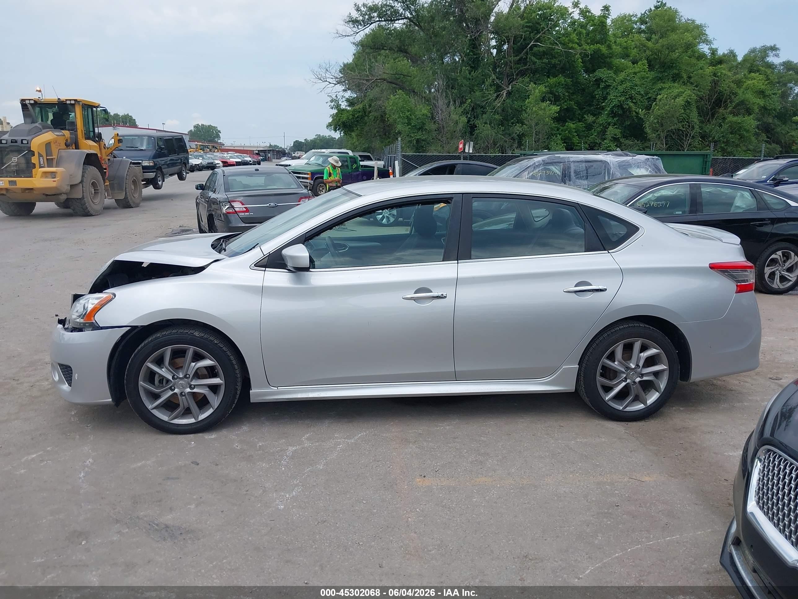 2014 Nissan Sentra Sr Gray vin: 3N1AB7AP3EY256264