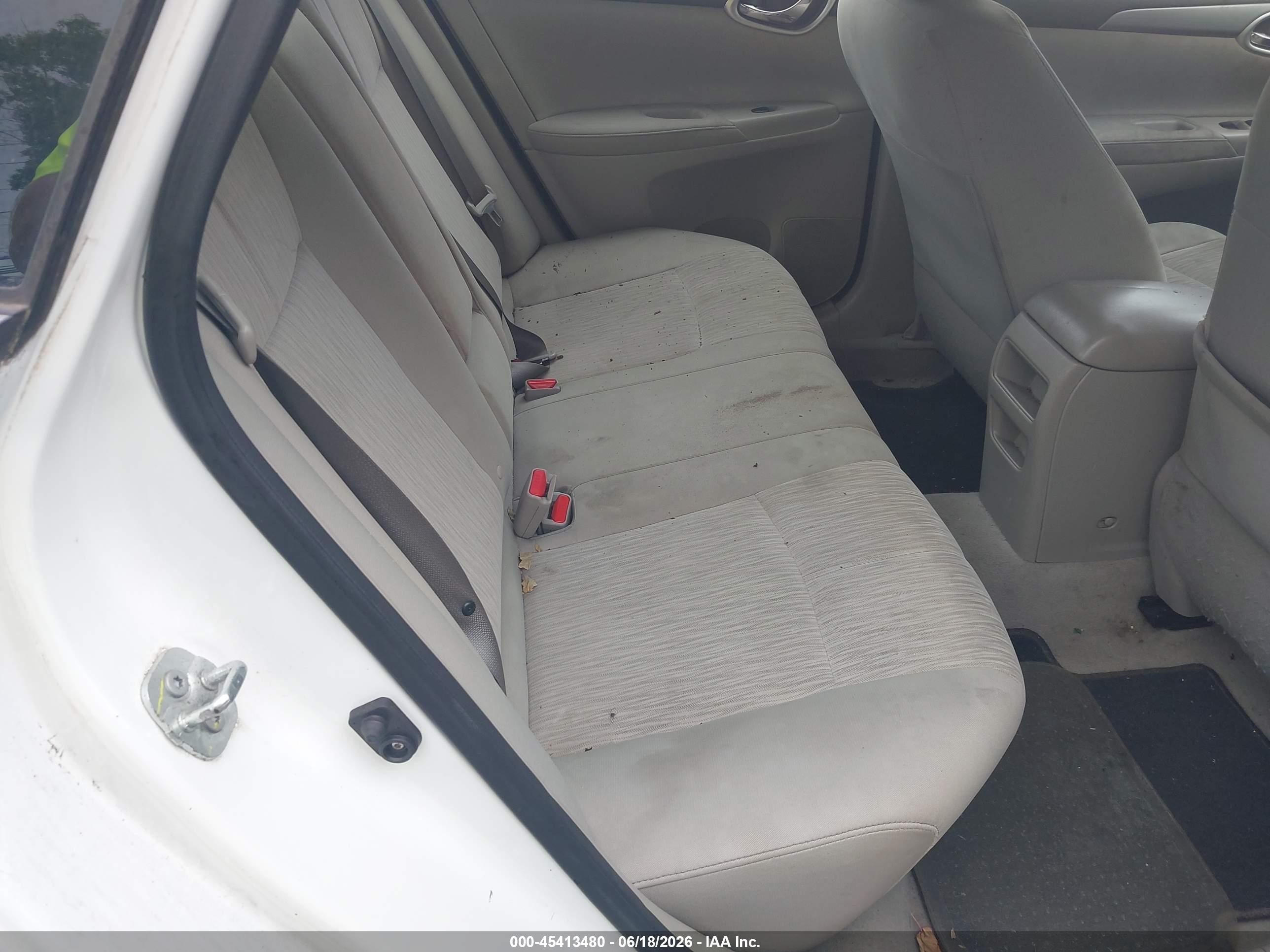 2014 Nissan Sentra Sv White vin: 3N1AB7AP3EY264462
