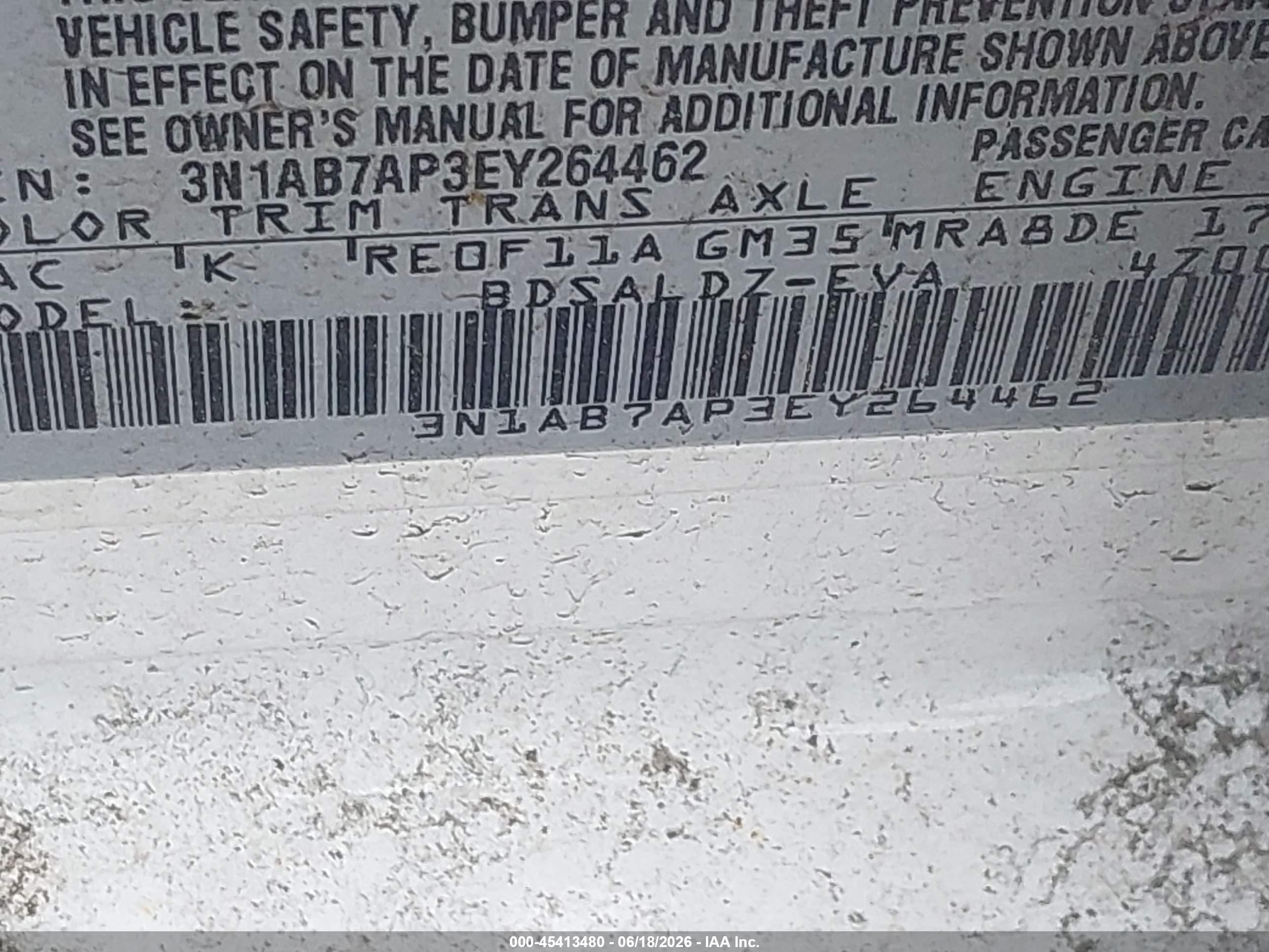2014 Nissan Sentra Sv White vin: 3N1AB7AP3EY264462