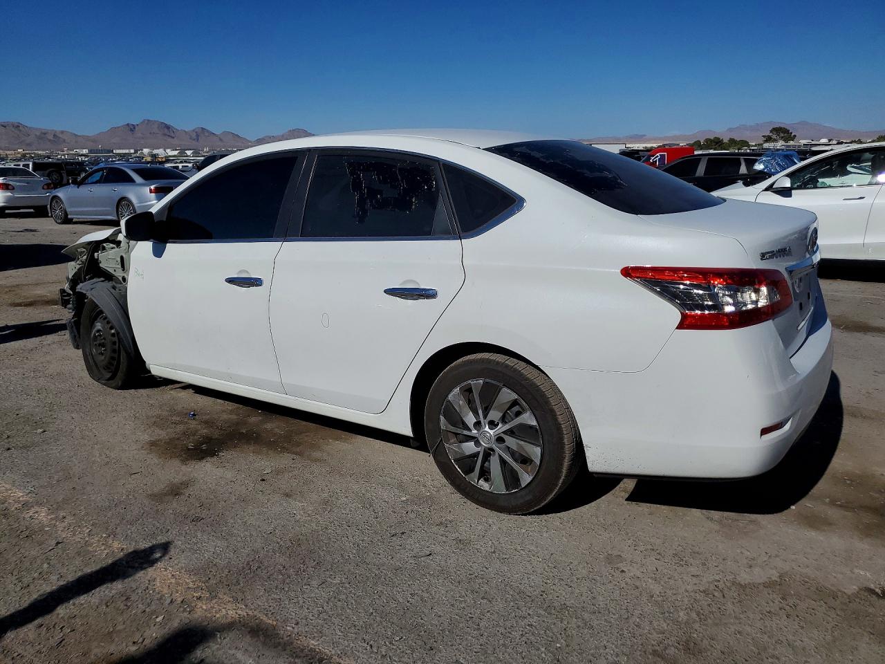 2014 Nissan Sentra Sv White vin: 3N1AB7AP3EY265028